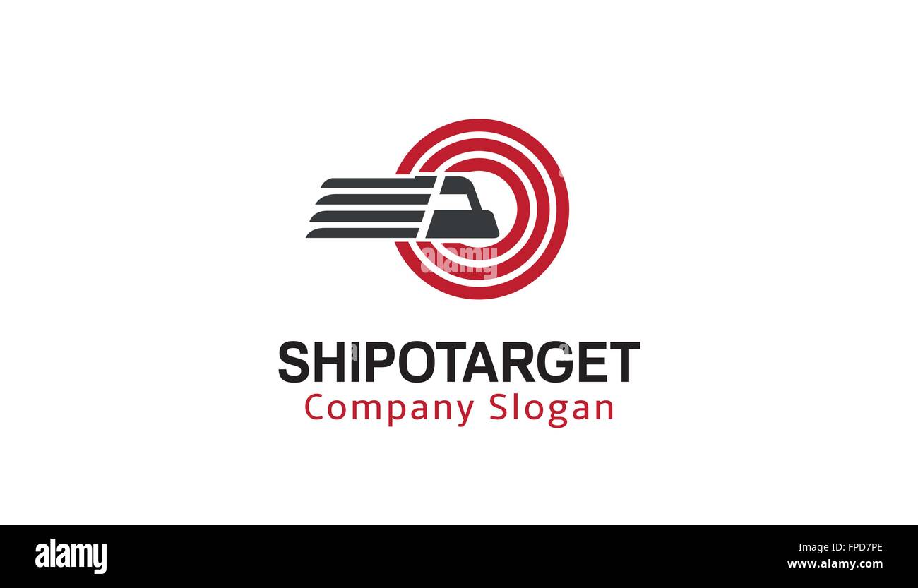 Shipping Target Design Illustration Stock Vector