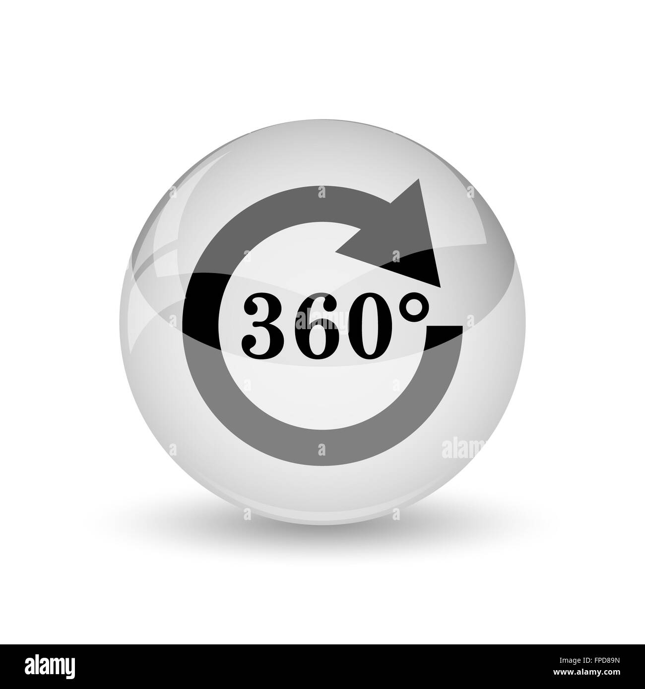 Reload 360 icon. Internet button on white background Stock Photo - Alamy
