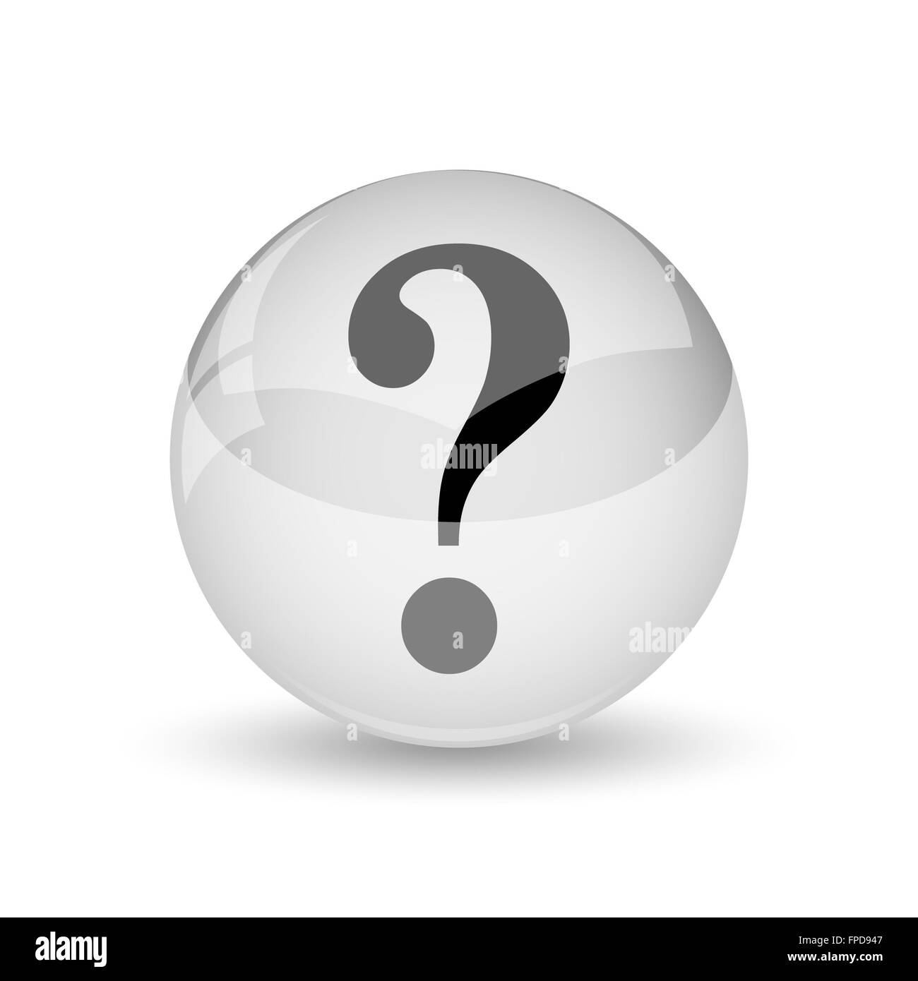 Question mark icon. Internet button on white background Stock Photo - Alamy