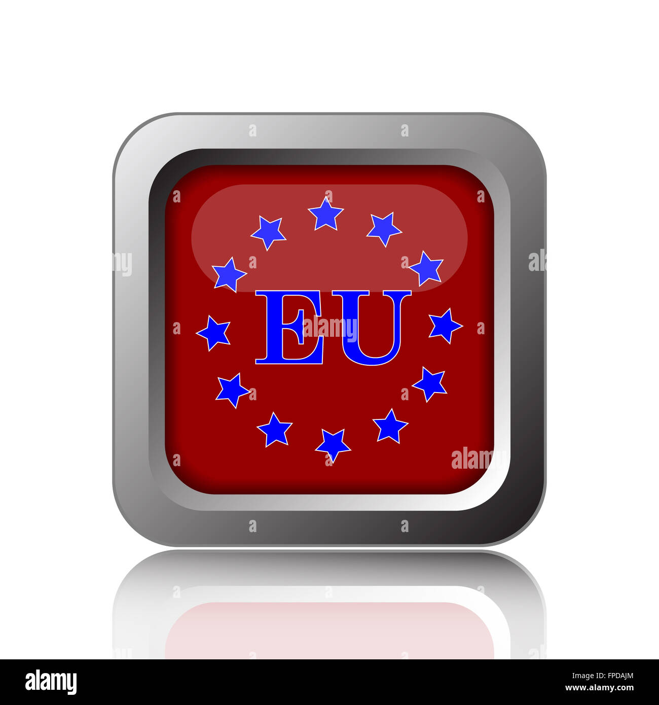 European union icon. Internet button on white background Stock Photo ...