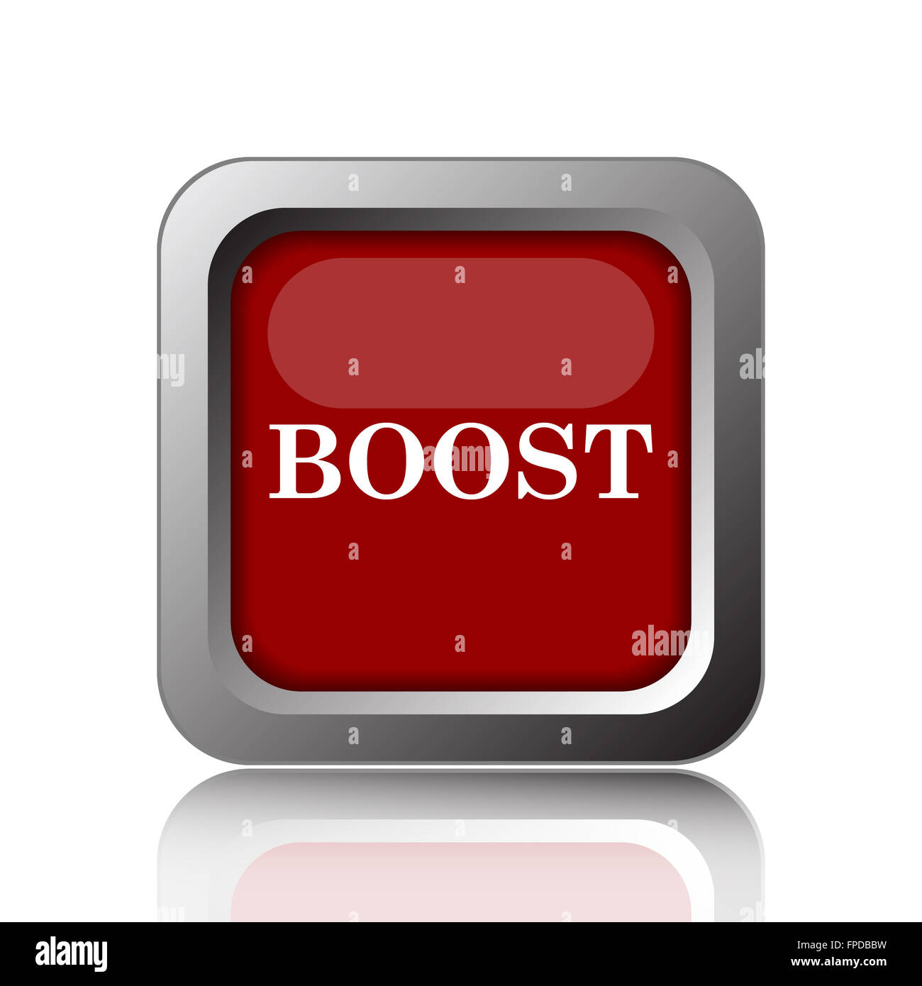 Boost icon. Internet button on white background Stock Photo - Alamy