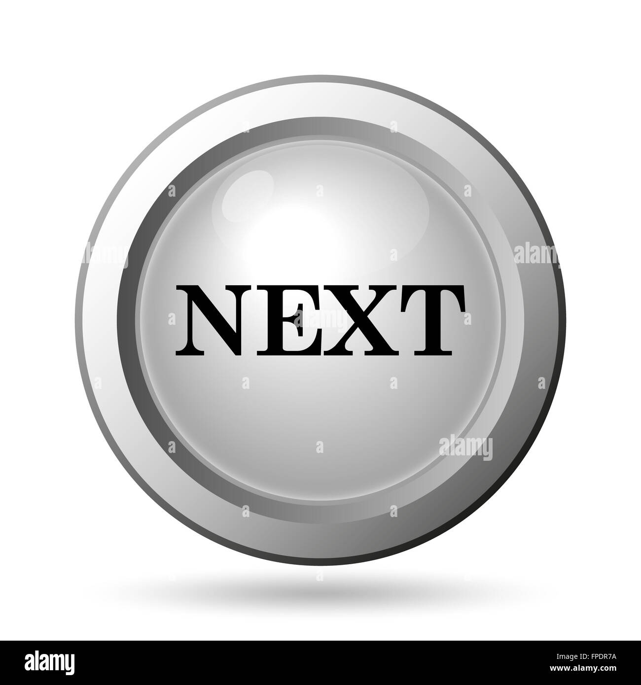 Next icon. Internet button on white background Stock Photo - Alamy