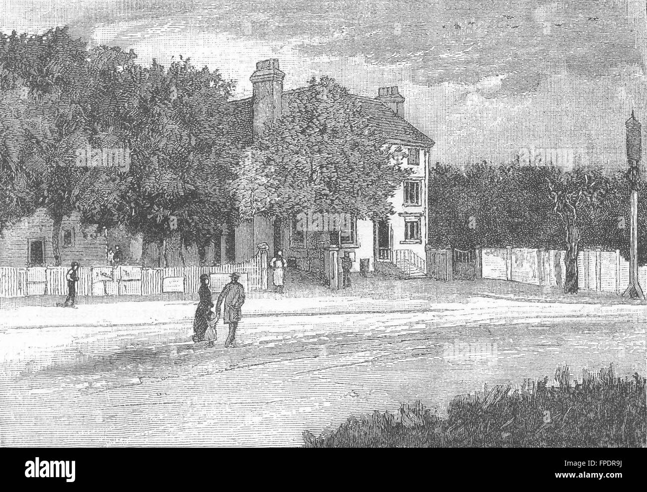 SNARESBROOK: The 'Eagle' pub. London, antique print 1888 Stock Photo