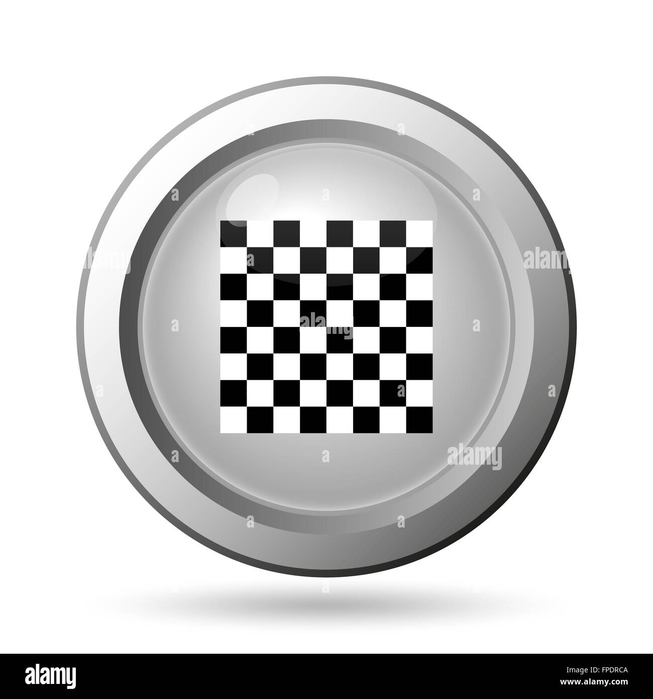 Finish flag icon. Internet button on white background Stock Photo - Alamy