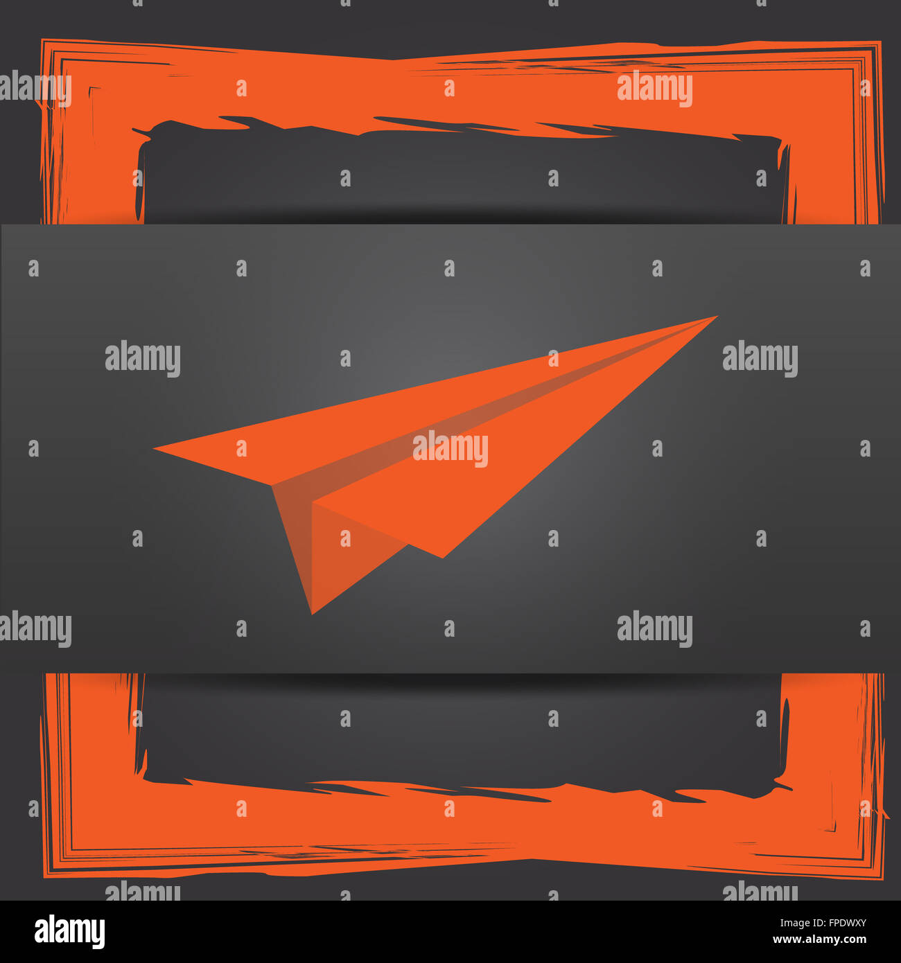 Paper plane icon. Internet button on grey background Stock Photo - Alamy