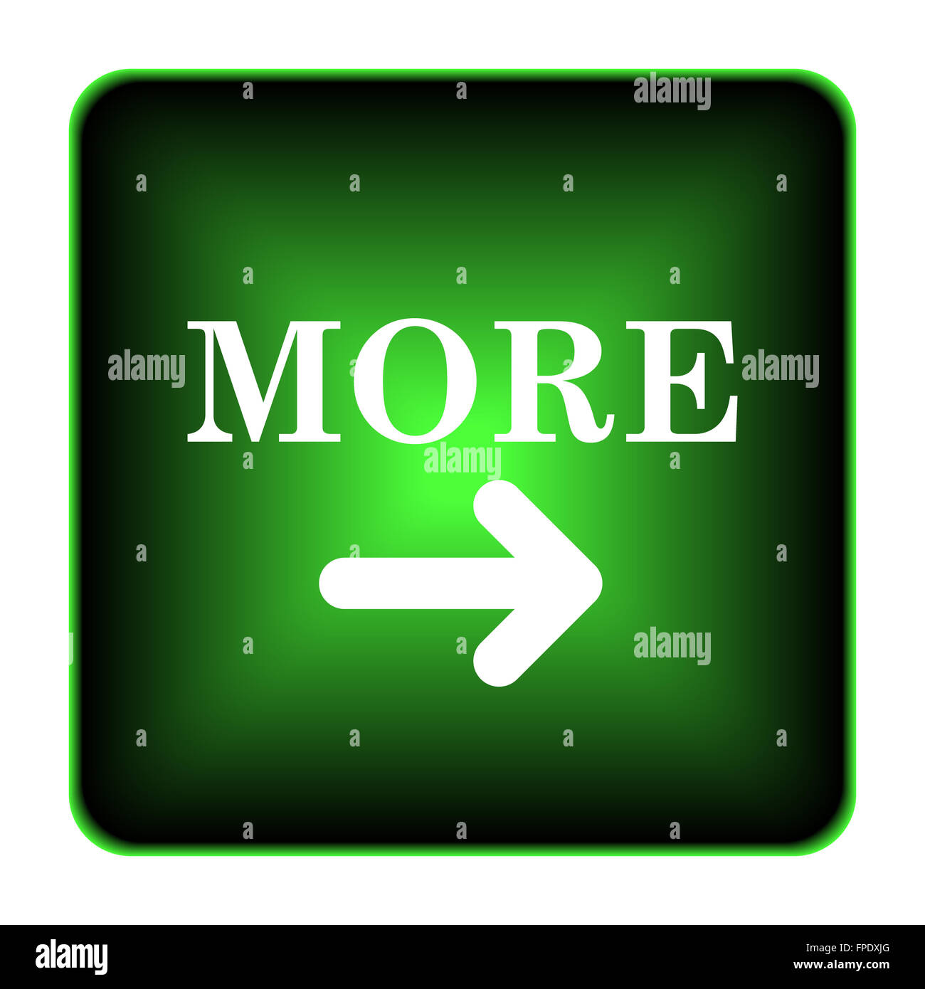 More icon. Internet button on white background Stock Photo - Alamy