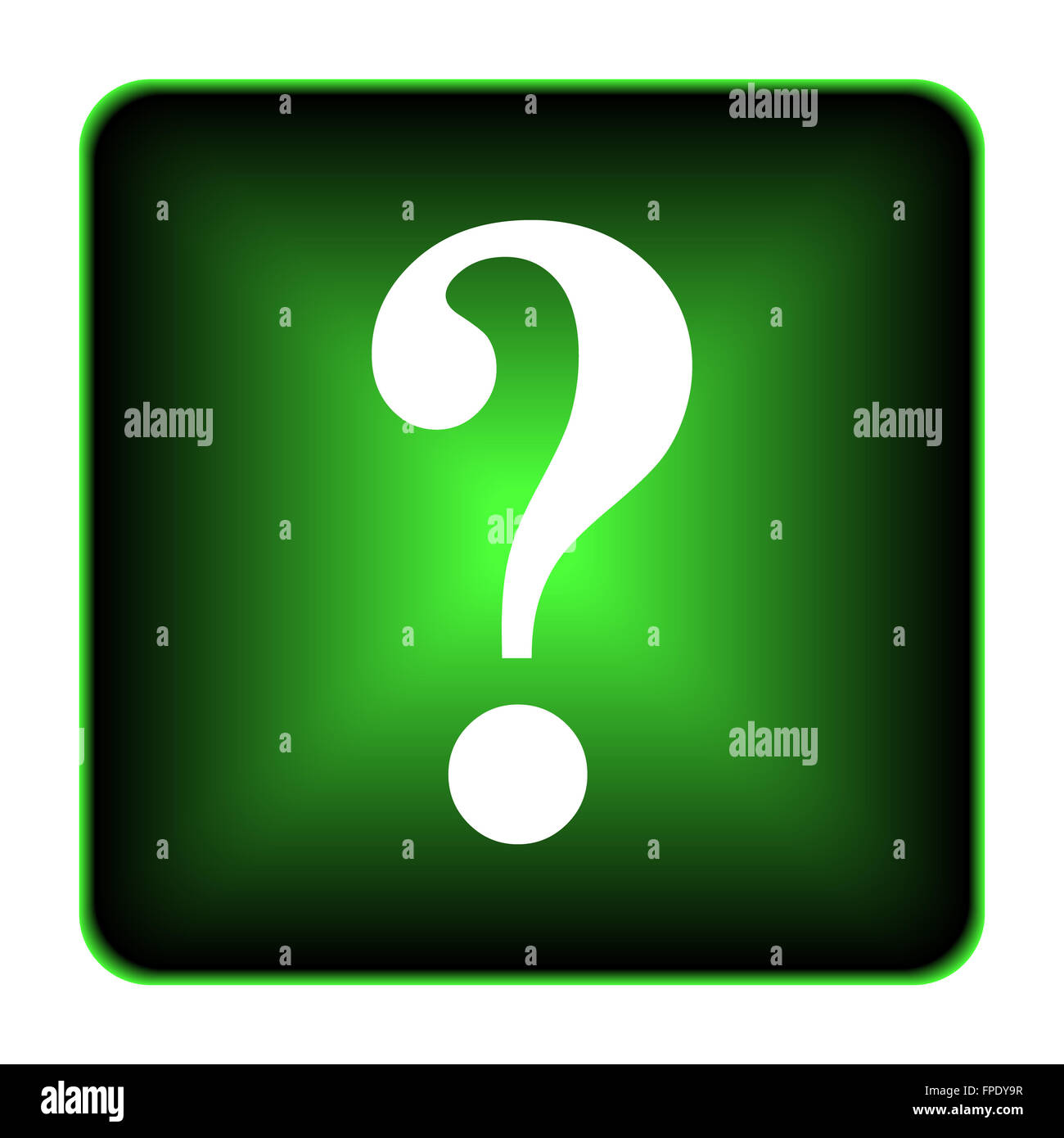 Question mark icon. Internet button on white background Stock Photo - Alamy