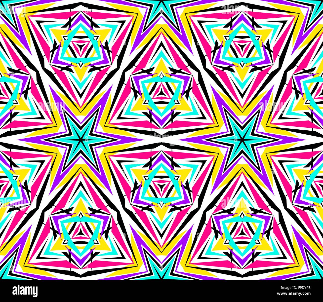 Bright Kaleidoscope Star Pattern Stock Vector Image & Art - Alamy
