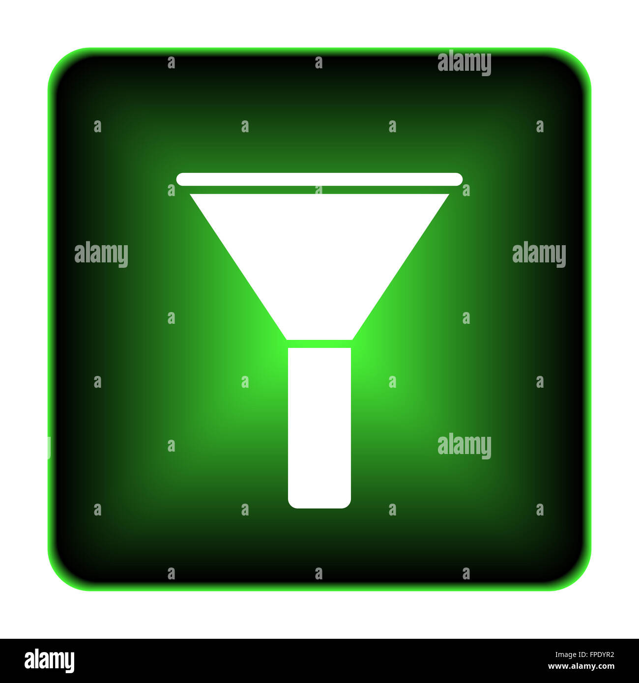 Filter icon. Internet button on white background Stock Photo - Alamy