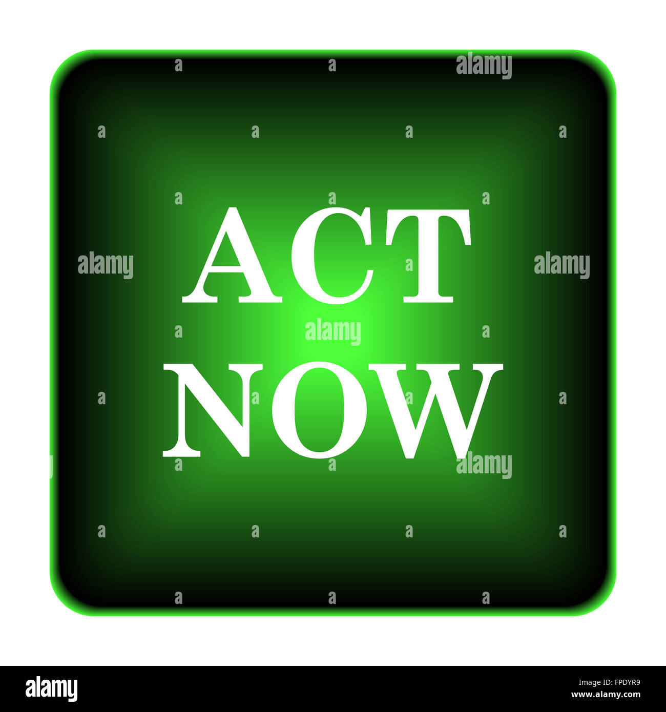 Act now icon. Internet button on white background Stock Photo - Alamy