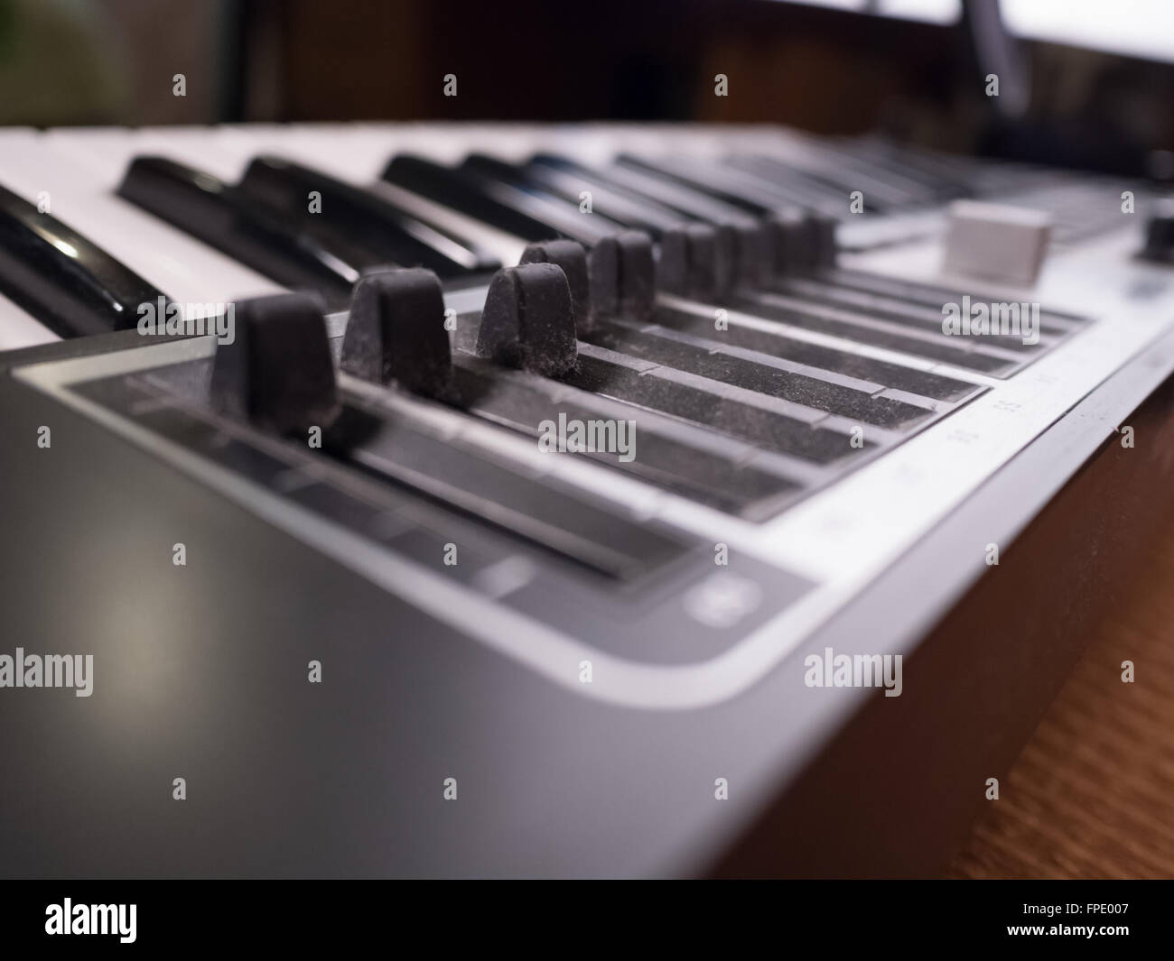 digital musical piano synthesizer Stock Photo Alamy