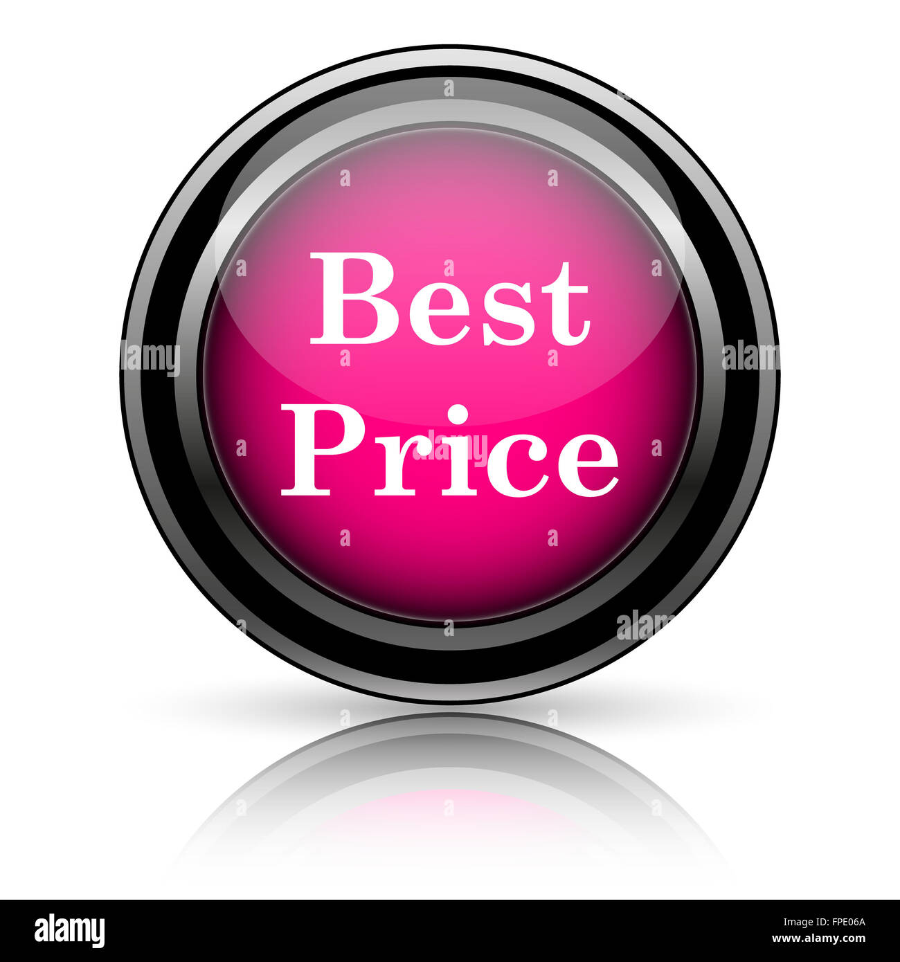 Best price icon. Internet button on white background Stock Photo - Alamy