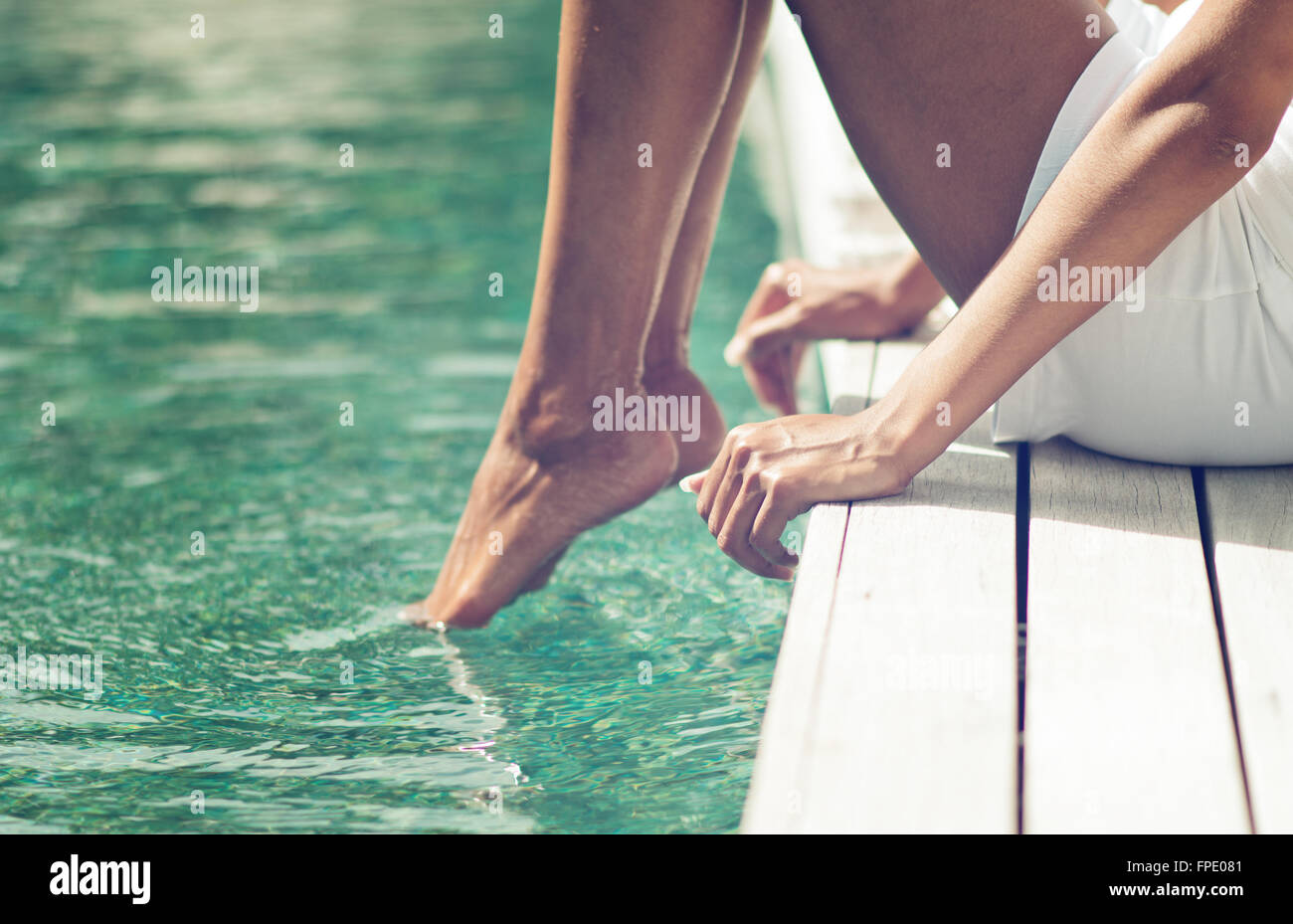 Dipping A Toe In The Water Stock Photos & Dipping A Toe In The Water