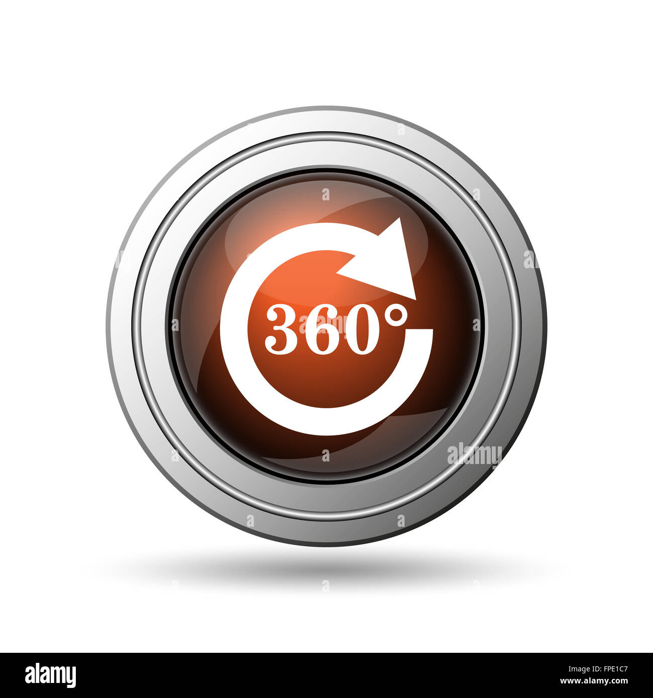 Reload 360 icon. Internet button on white background Stock Photo - Alamy