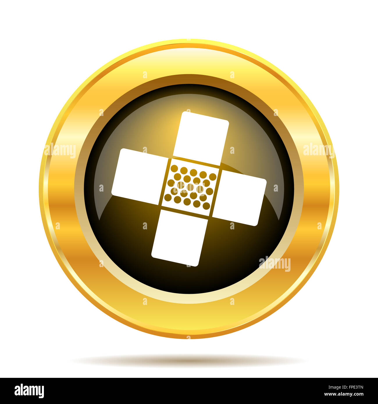Medical patch icon. Internet button on white background Stock Photo - Alamy