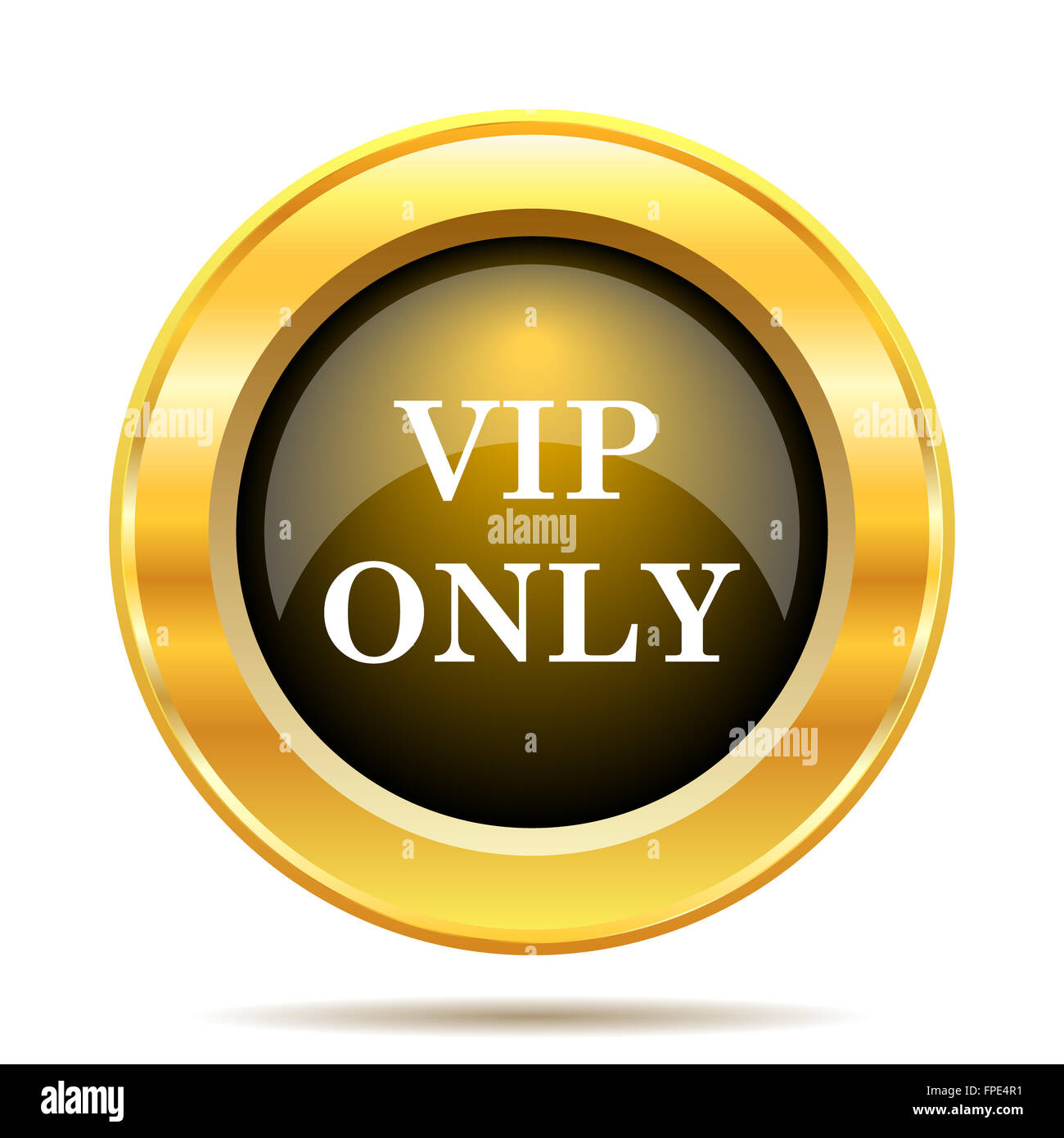 VIP only icon. Internet button on white background Stock Photo - Alamy