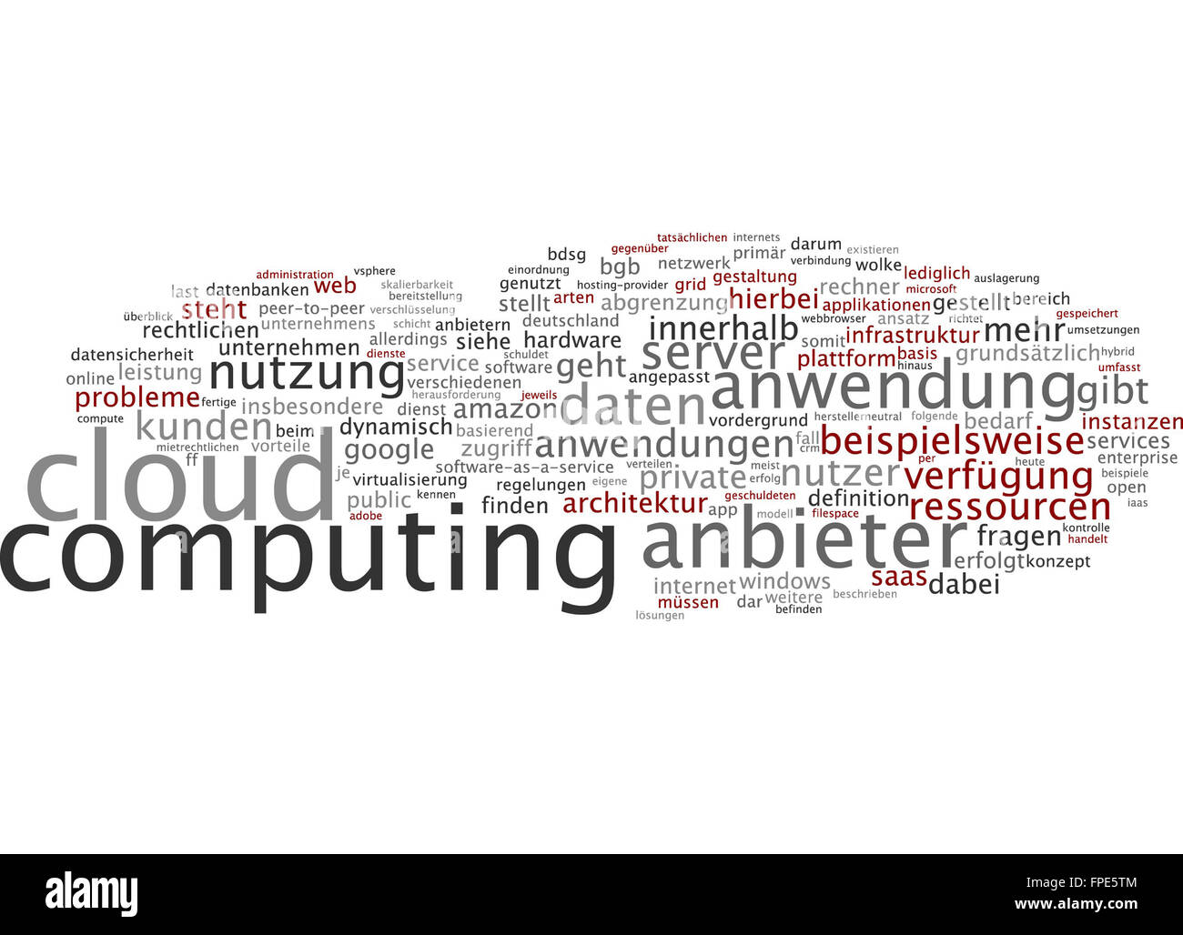 Cloud Computing Cloud Computing Computer Anbieter Stock Photo Alamy