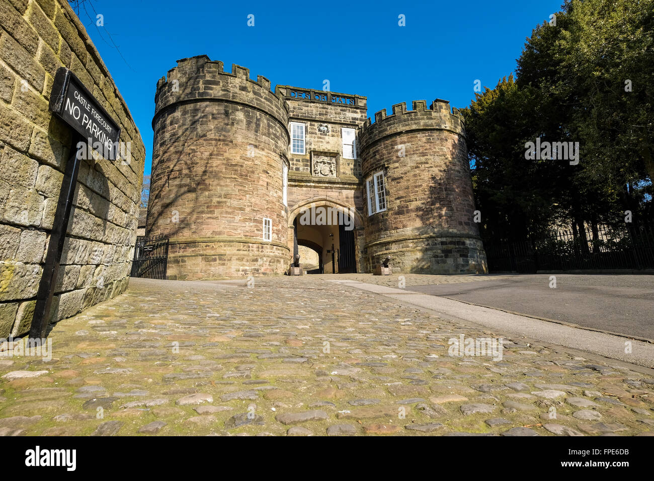 Skipton Castle, West Yorkshire Stock Photo Alamy