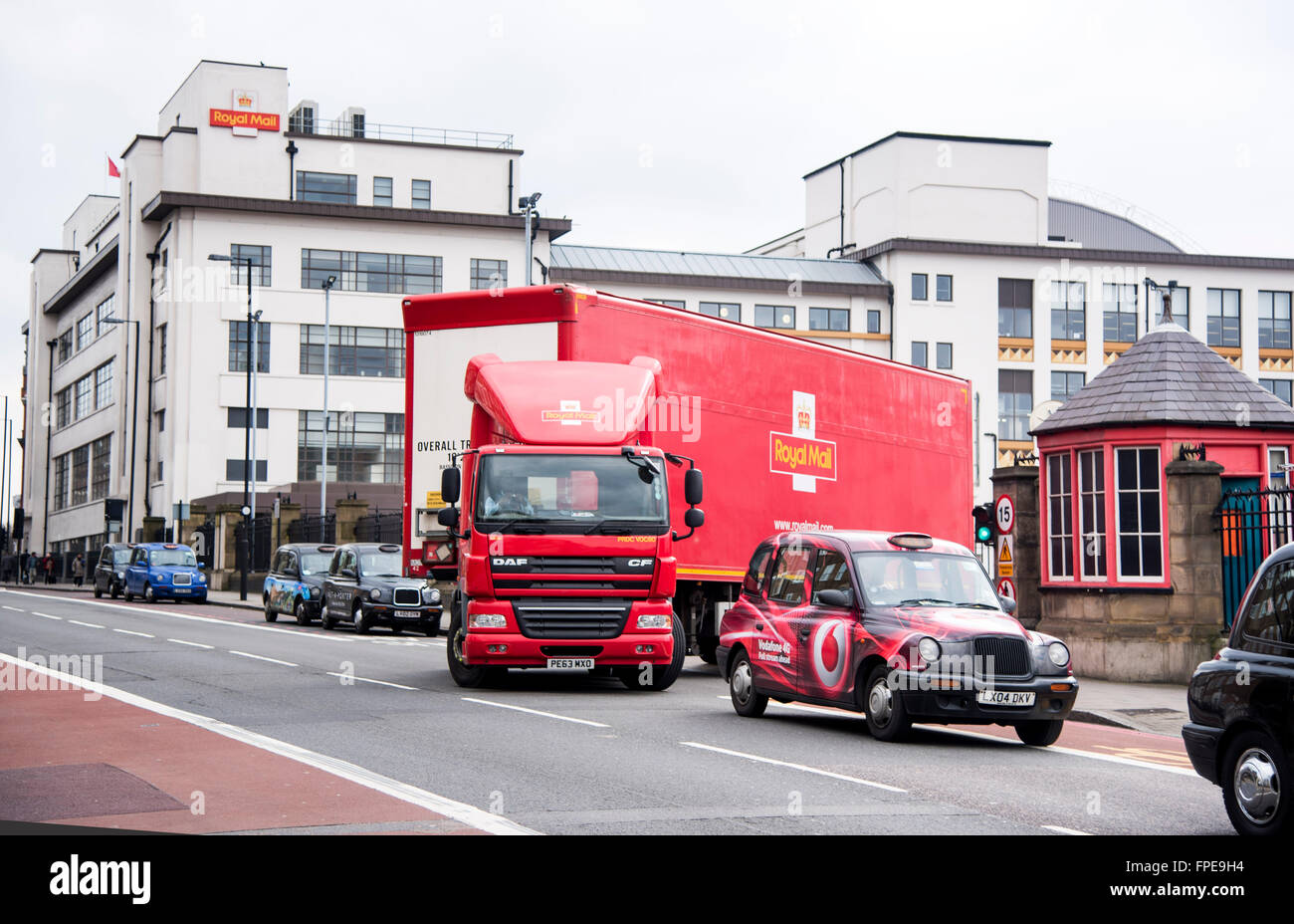 Post office Royal Mail lorry Mount Pleasant sorting Stock Photo Alamy
