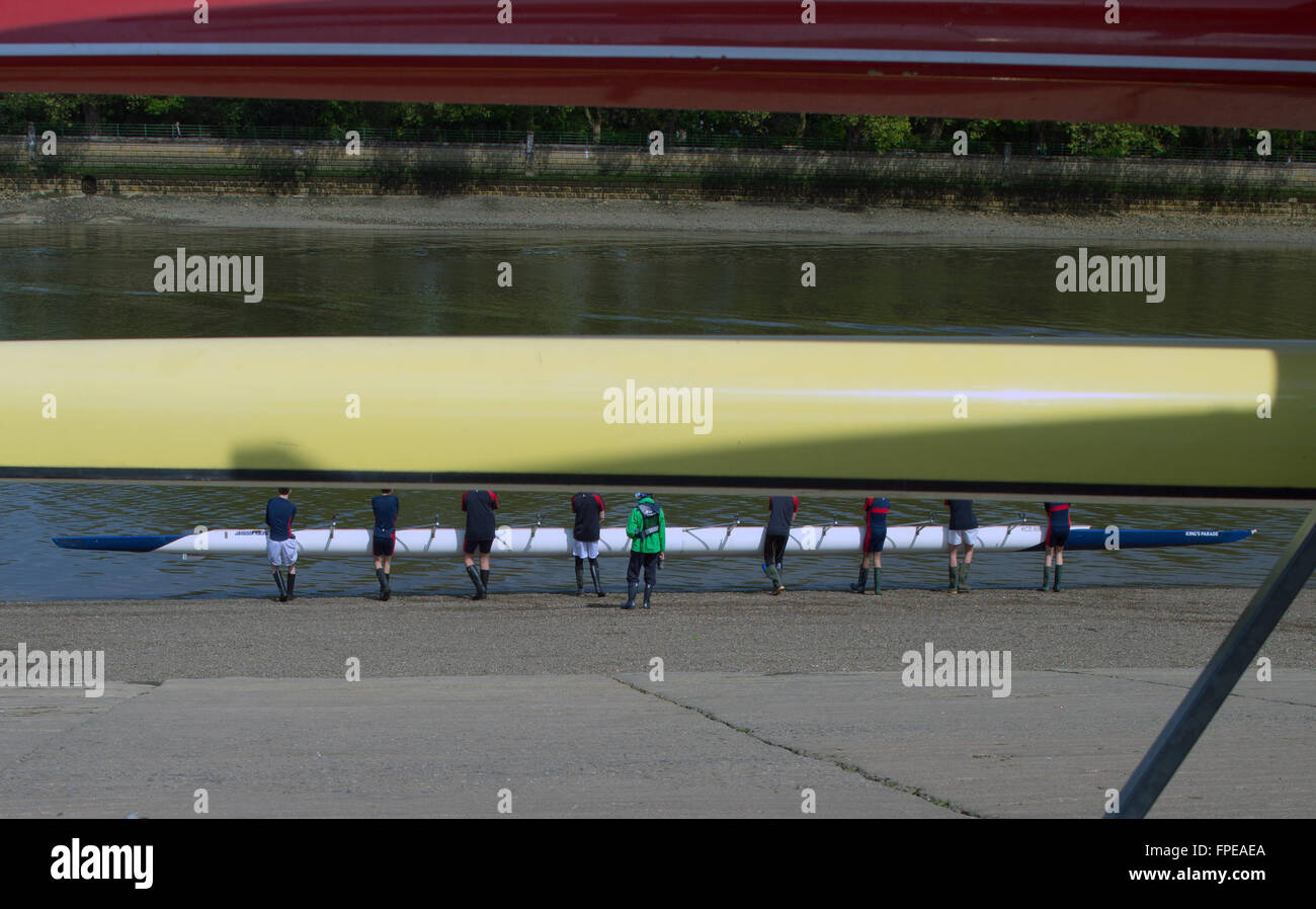 Putney Rowing, Coxed eight, The River Thames, London, England, British