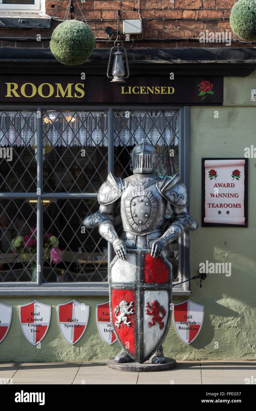 The Abbey Tea Rooms. Tewkesbury, Gloucestershire, England Stock Photo