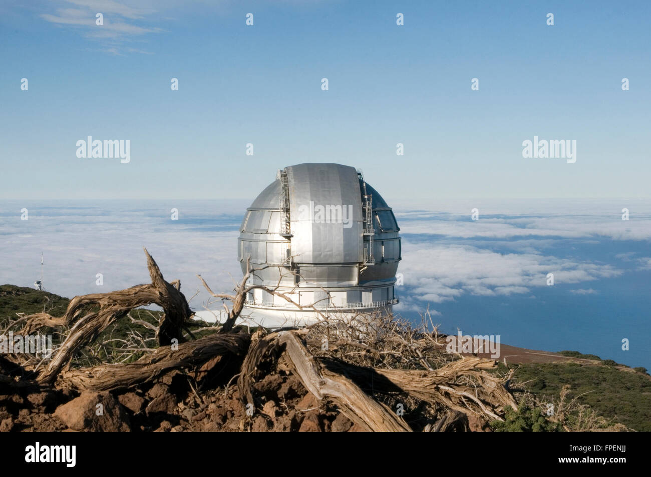 worlds largest optical telescope gran telescopio canaria La Palma  canary islands canaries isles Stock Photo