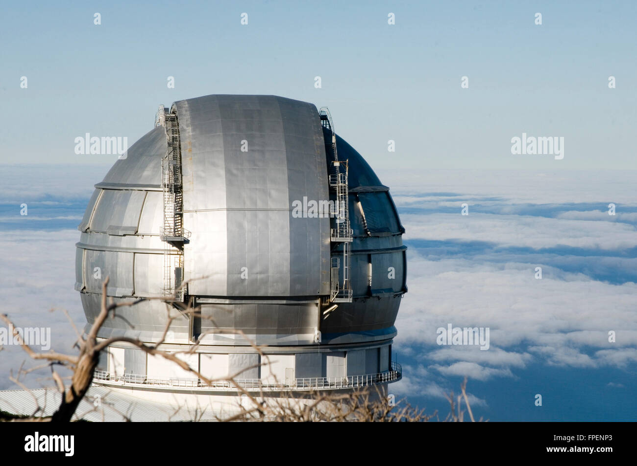 worlds largest optical telescope gran telescopio canaria La Palma  canary islands canaries isles Stock Photo