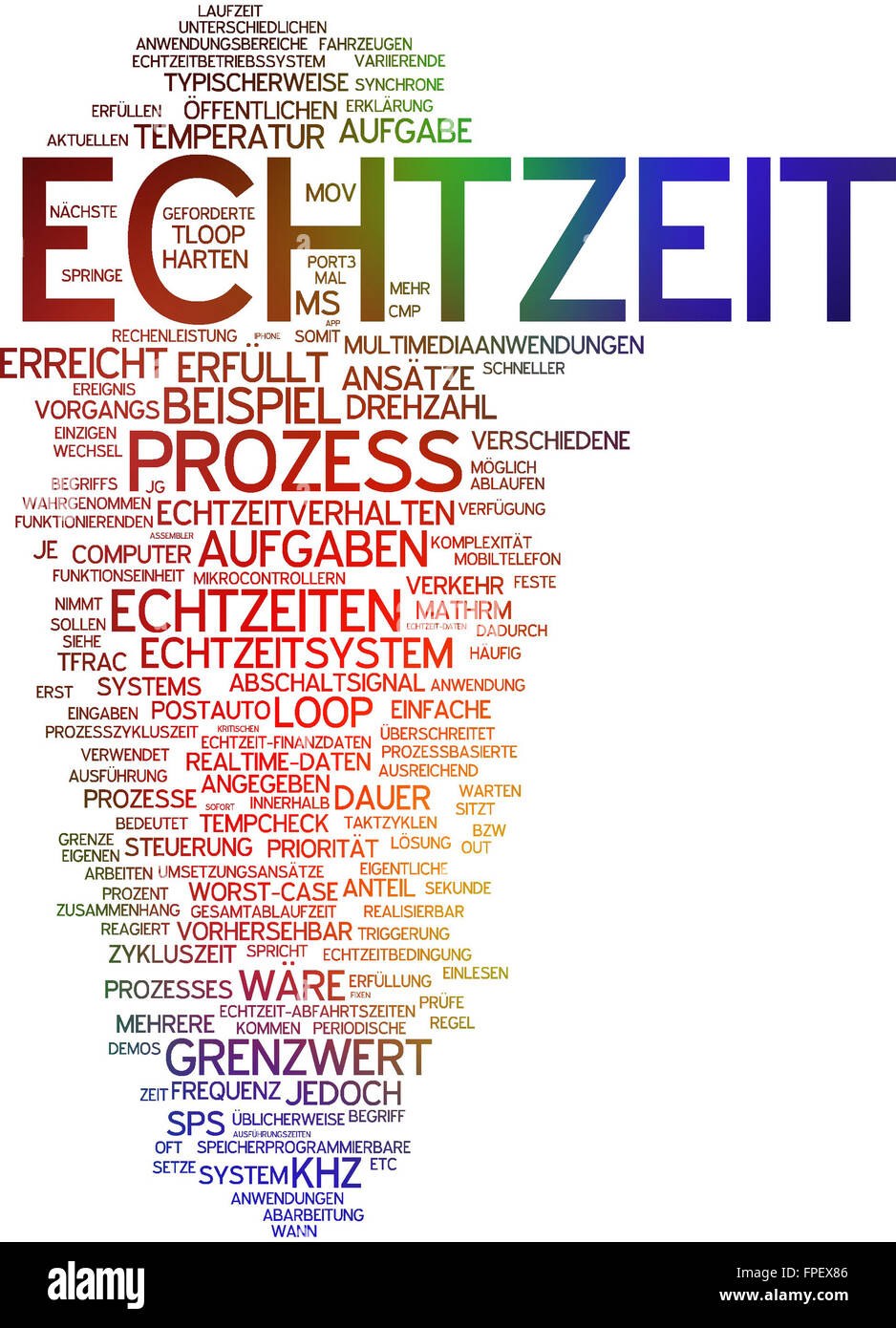 echtzeit anwendung echtzeitanwendung Stock Photo