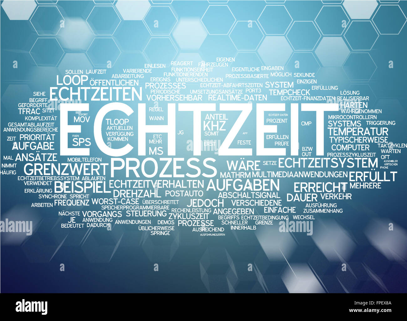 echtzeit anwendung echtzeitanwendung Stock Photo