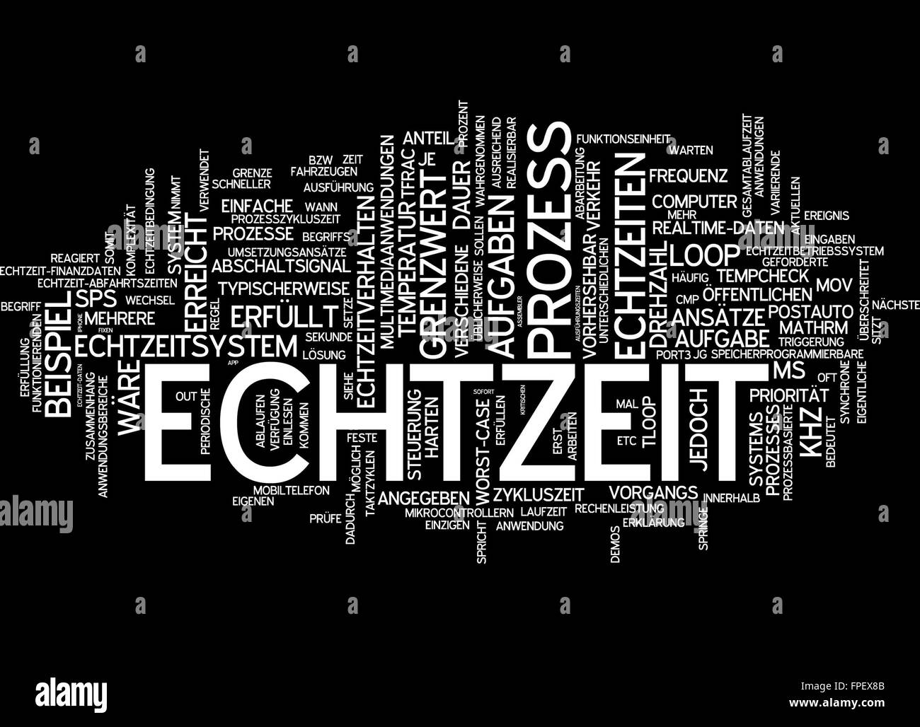 echtzeit anwendung echtzeitanwendung Stock Photo