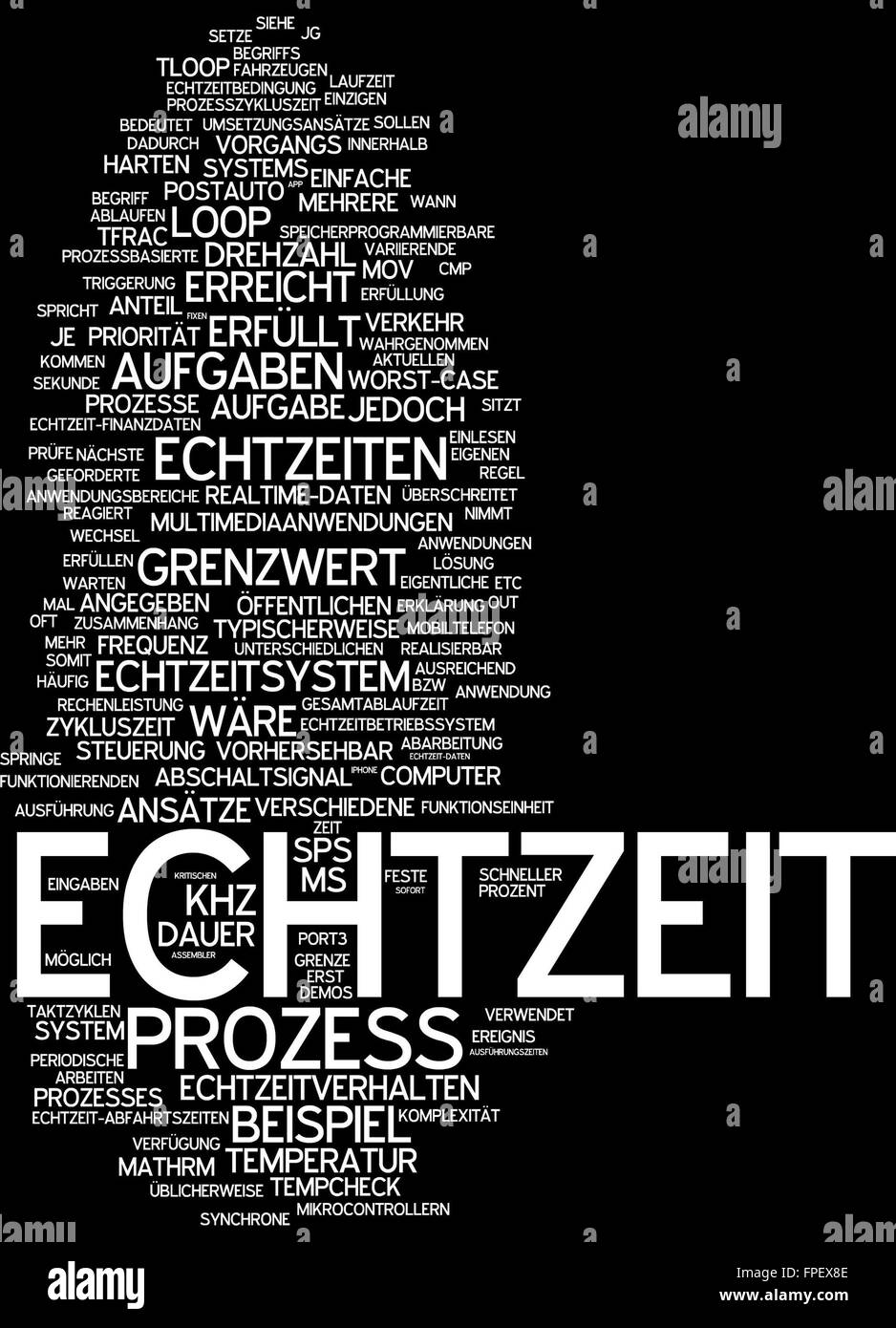 echtzeit anwendung echtzeitanwendung Stock Photo