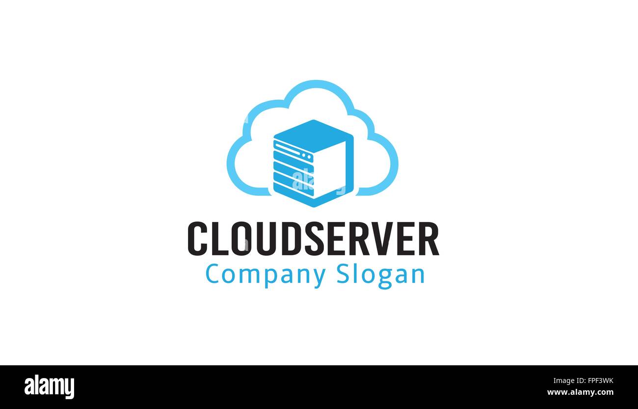 Cloud Server Design Illustration Stock Vector