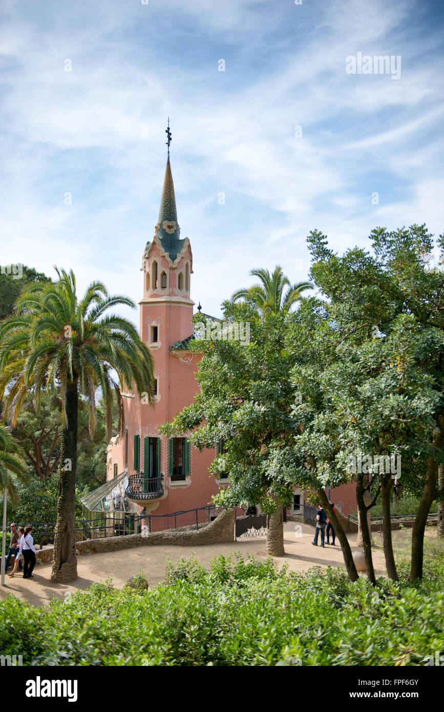 Gaudi House Museum In Park Guell Former Residence Of Antoni