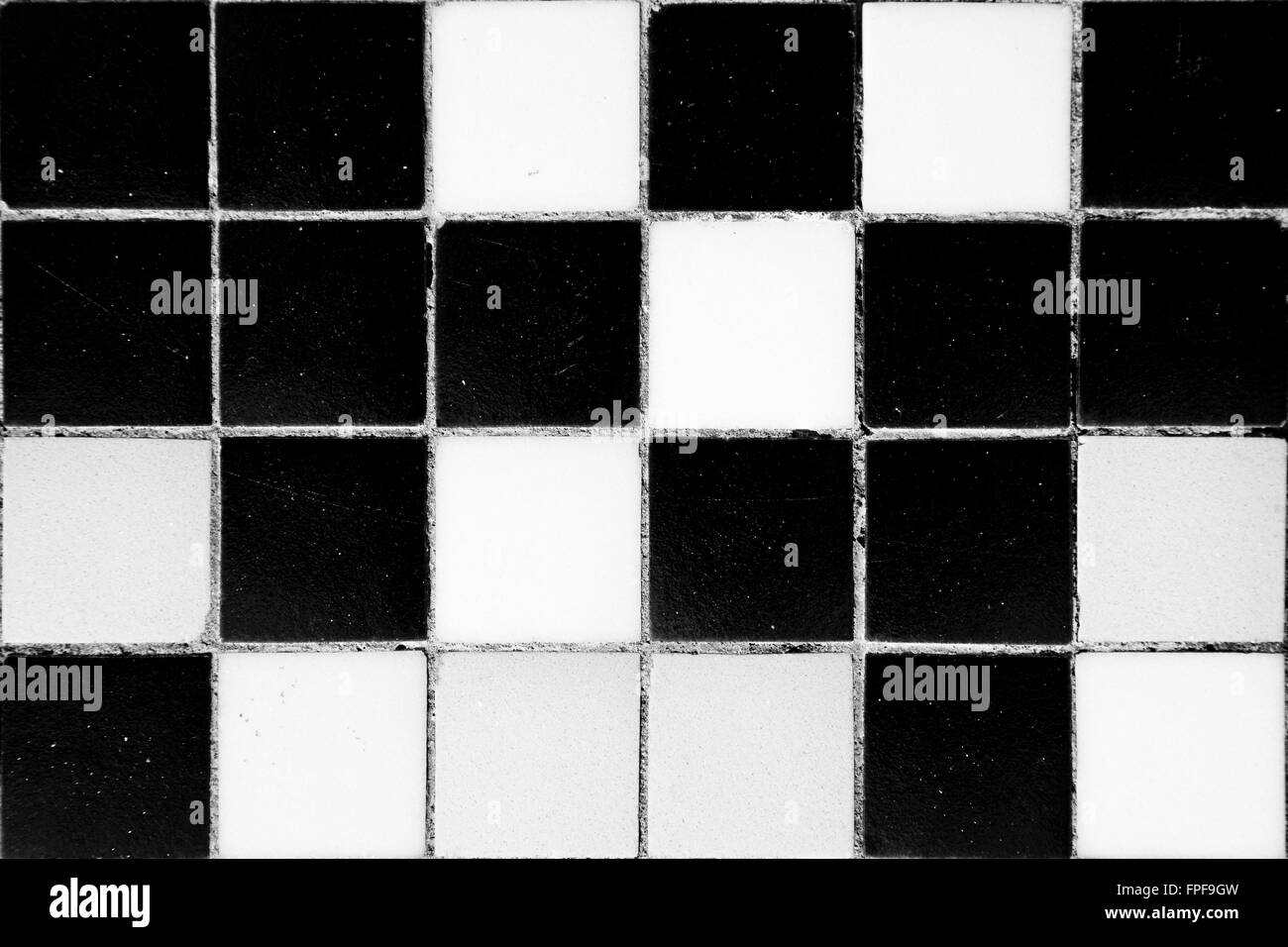 Ceramic mosaic tile Black and White Stock Photos & Images - Alamy