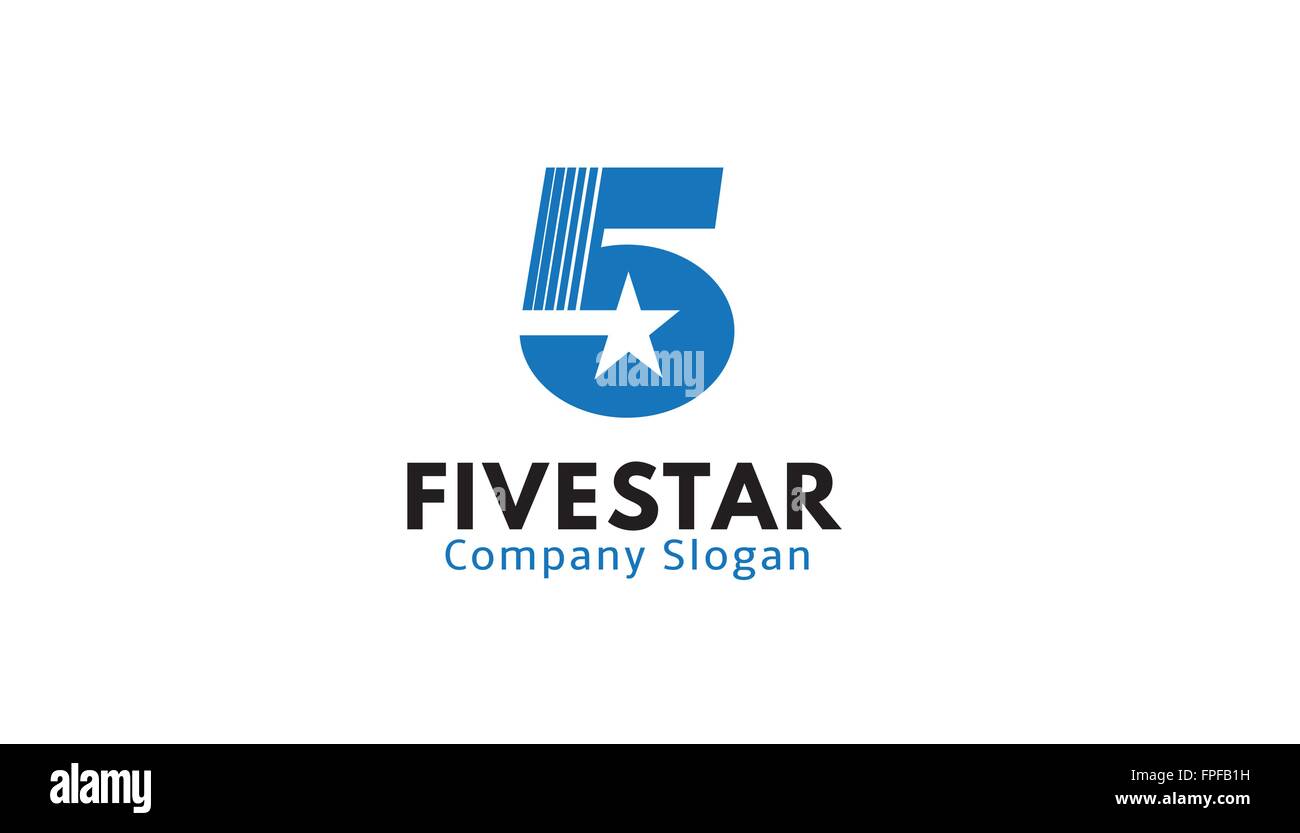 Five Star Design Illustration Stock Vector