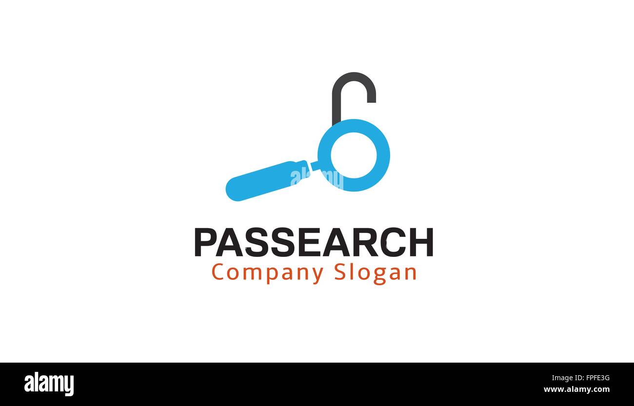 Password Search Design Illustration Stock Vector