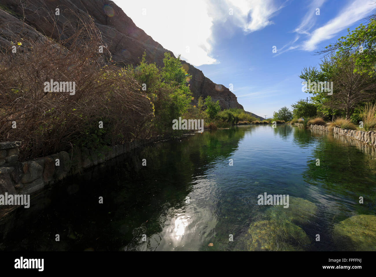 Super clear water at Whitewater Preserve, Palm Springs Stock Photo Alamy