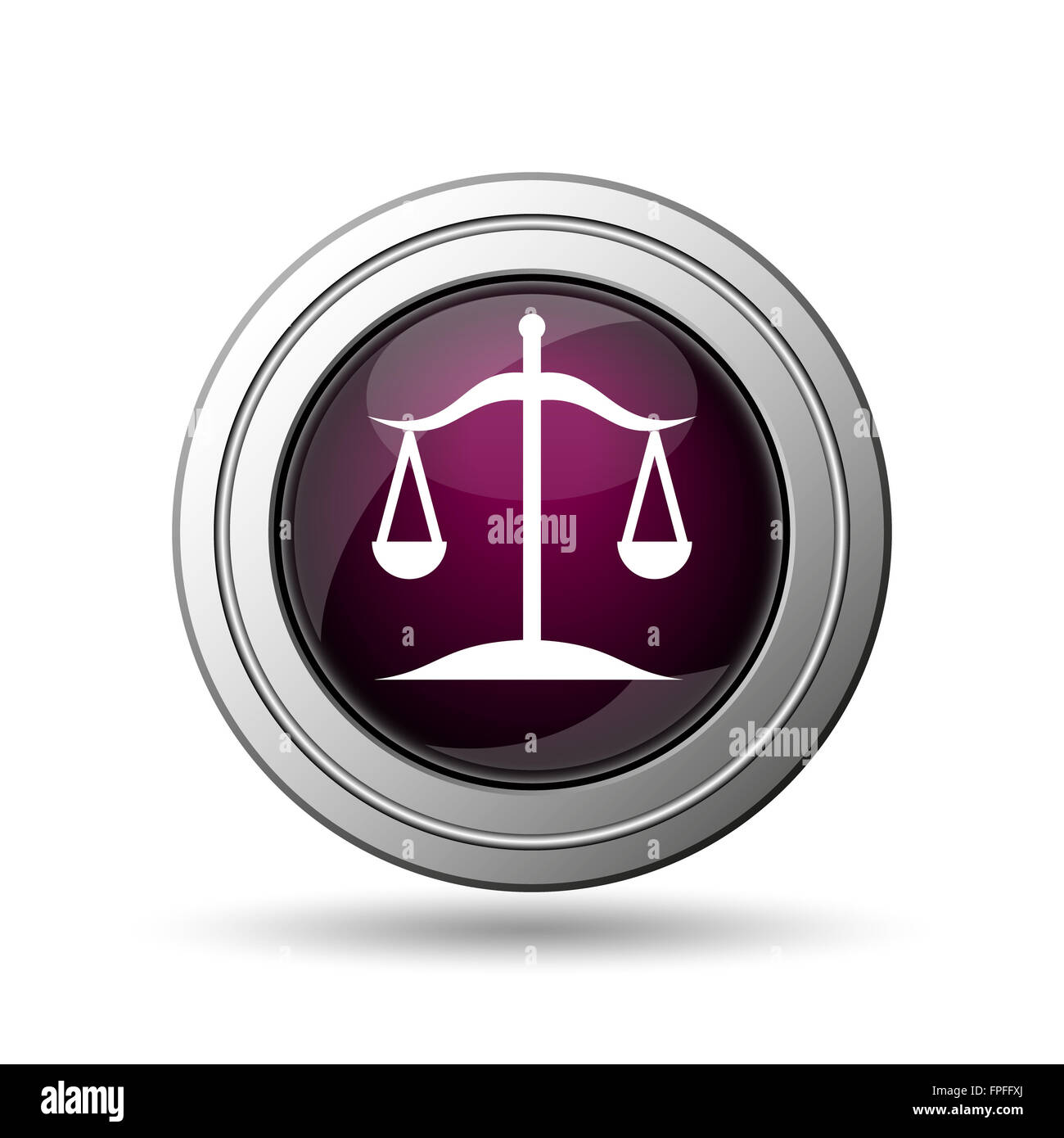 Balance icon. Internet button on white background Stock Photo - Alamy