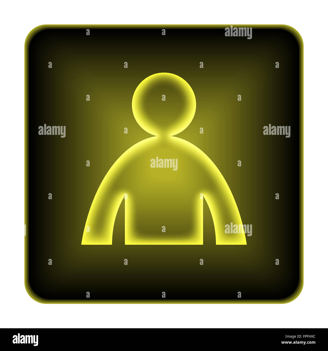 User profile icon. Internet button on white background Stock Photo - Alamy