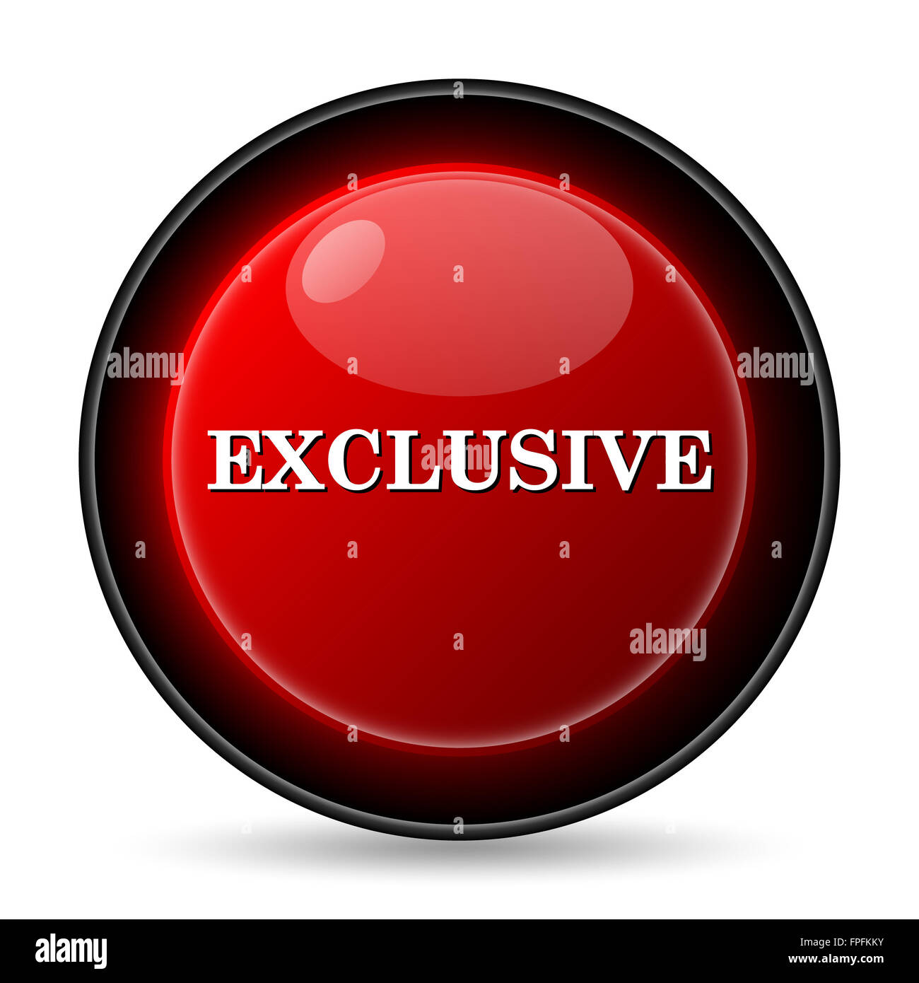 Exclusive icon. Internet button on white background Stock Photo - Alamy