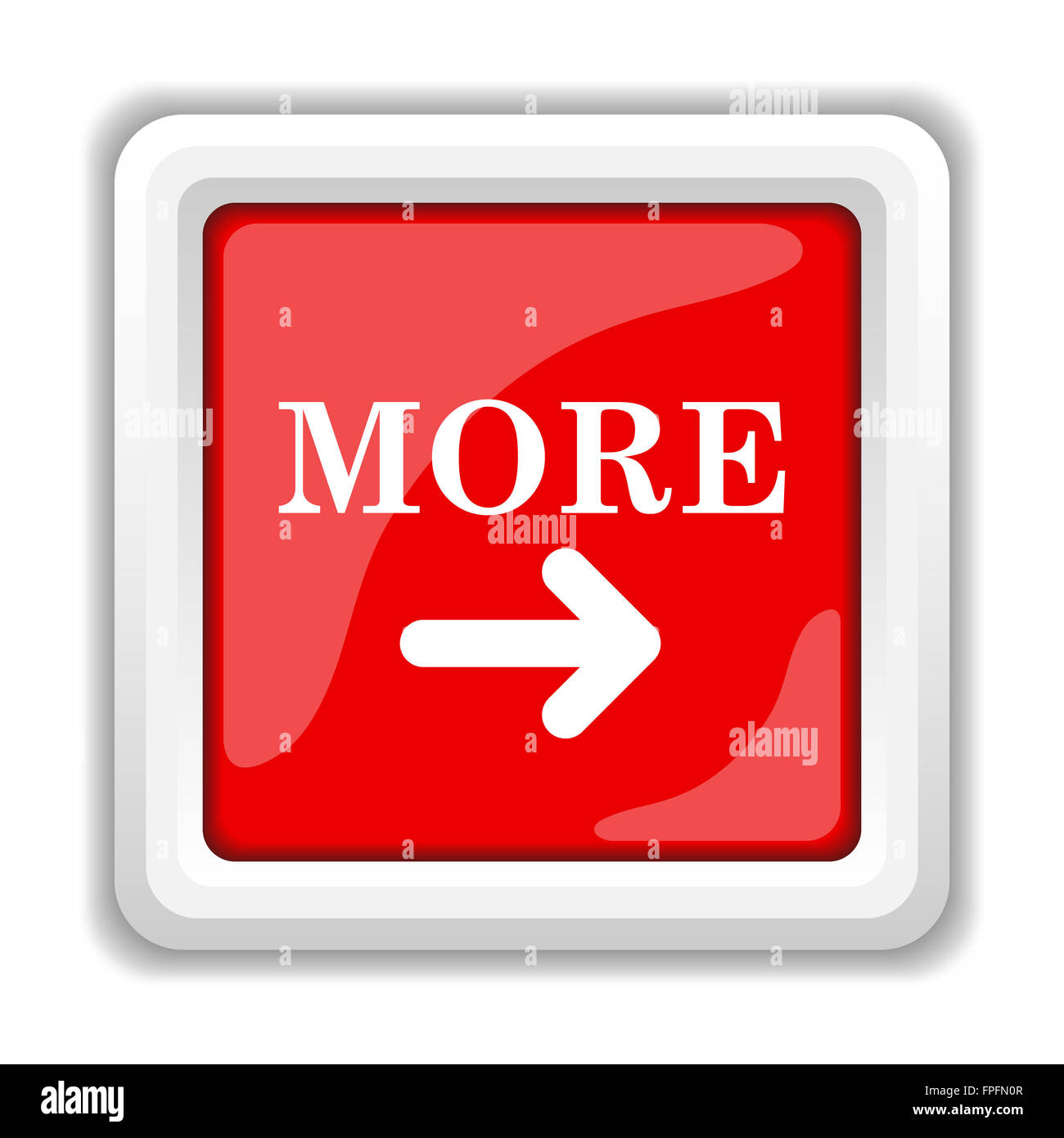 More icon. Internet button on white background Stock Photo - Alamy