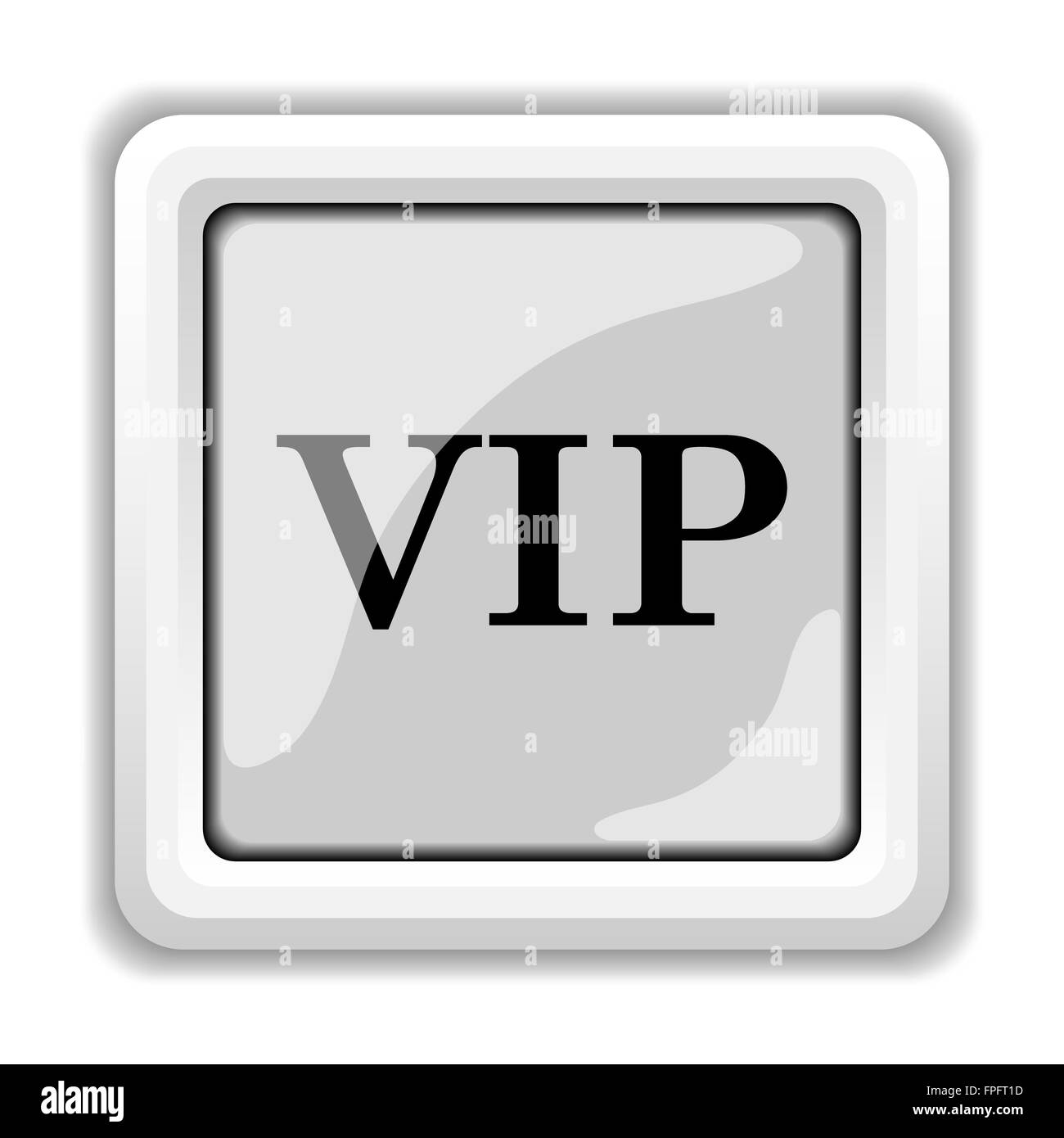 VIP icon. button on white background Stock Photo Alamy