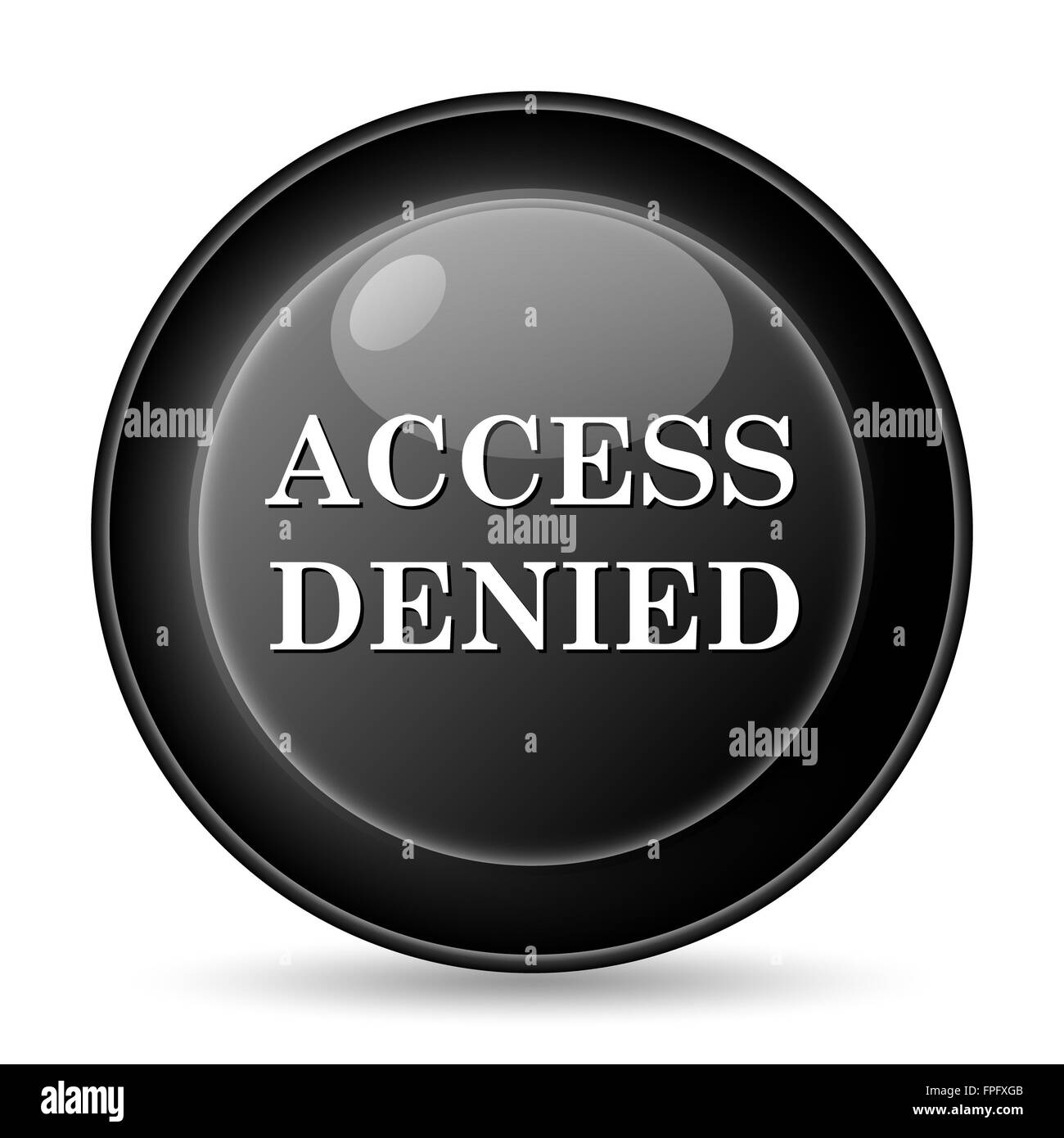 Access denied icon. button on white background Stock Photo Alamy