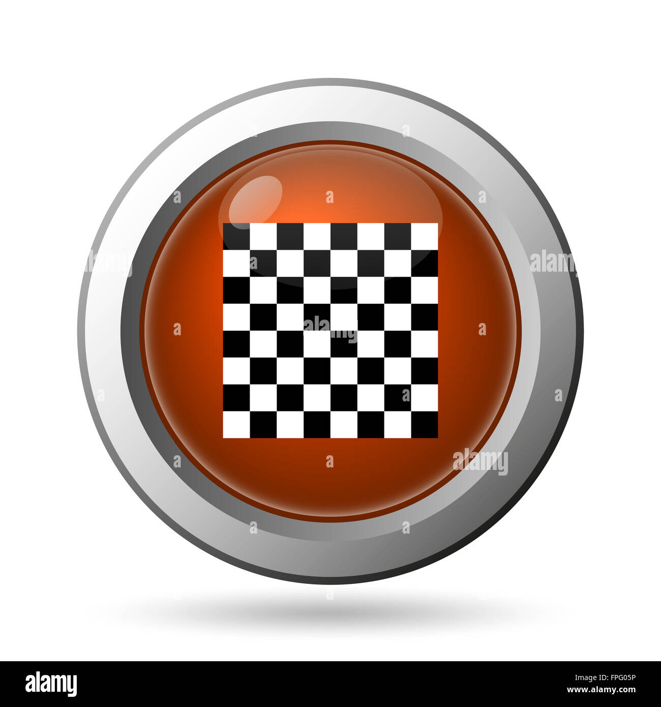 Finish flag icon. Internet button on white background Stock Photo - Alamy