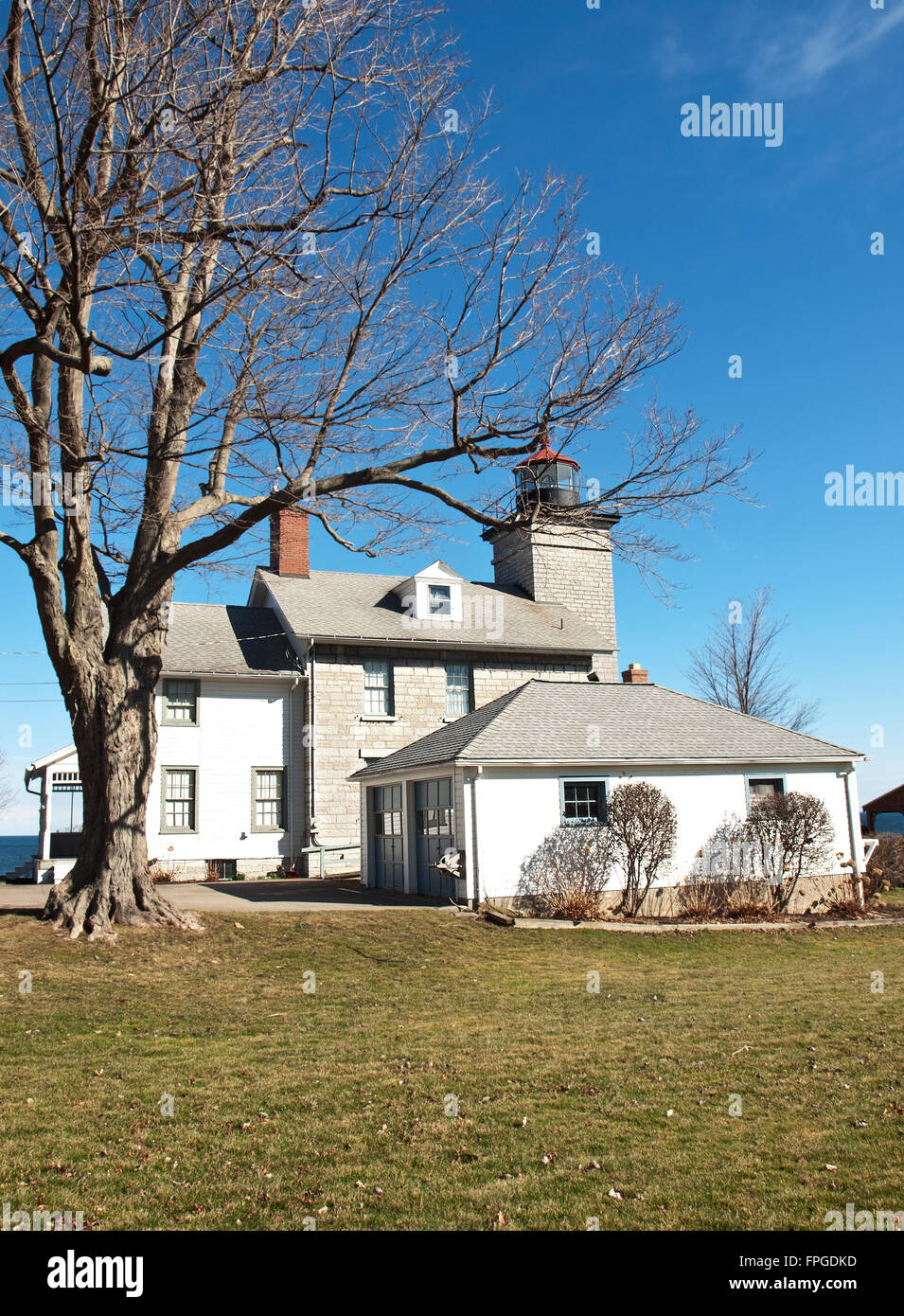 Sodus Bay Lighthouse and Museum , Sodus Bay , New York Stock Photo Alamy