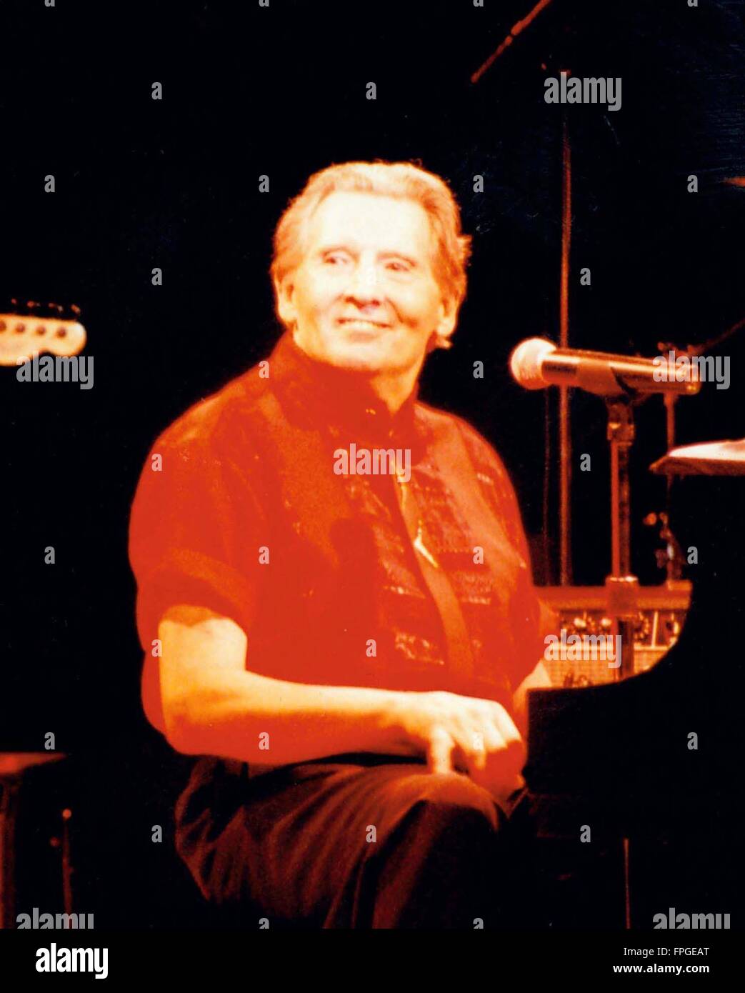 Jerry Lee Lewis performing at The Westbury music fair in New York City 08 15 1998 Photo by Michael Brito Stock Photo