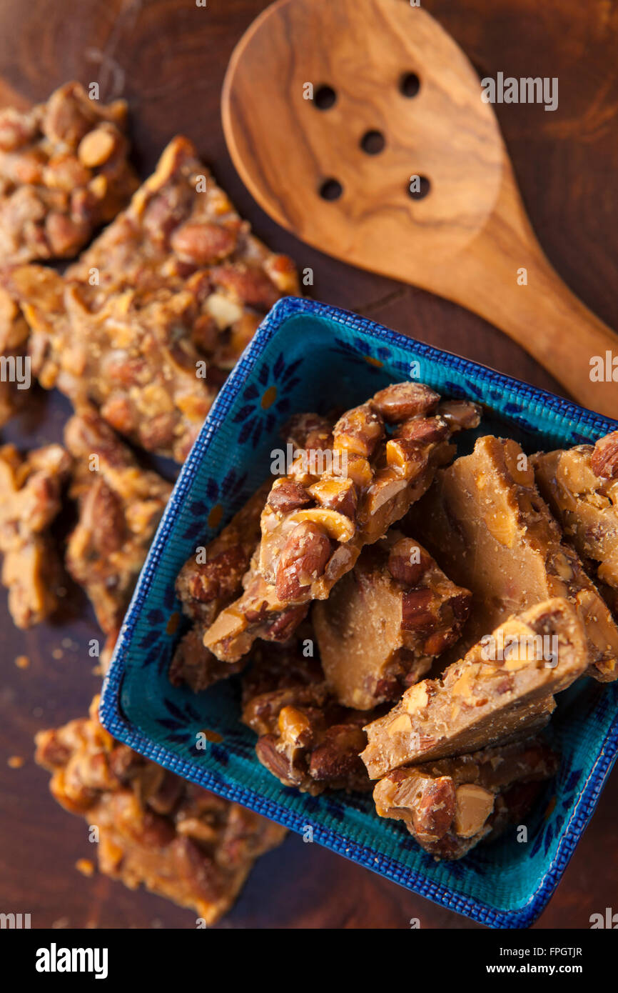 almond butter brittle at Linn's Gourmet Foods, Cambria, California