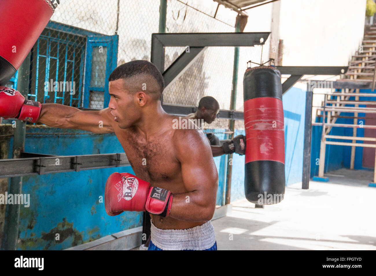 Cuba, Havana, Rafael Trejo Boxing Gym, a Cuban center to train and Stock  Photo - Alamy