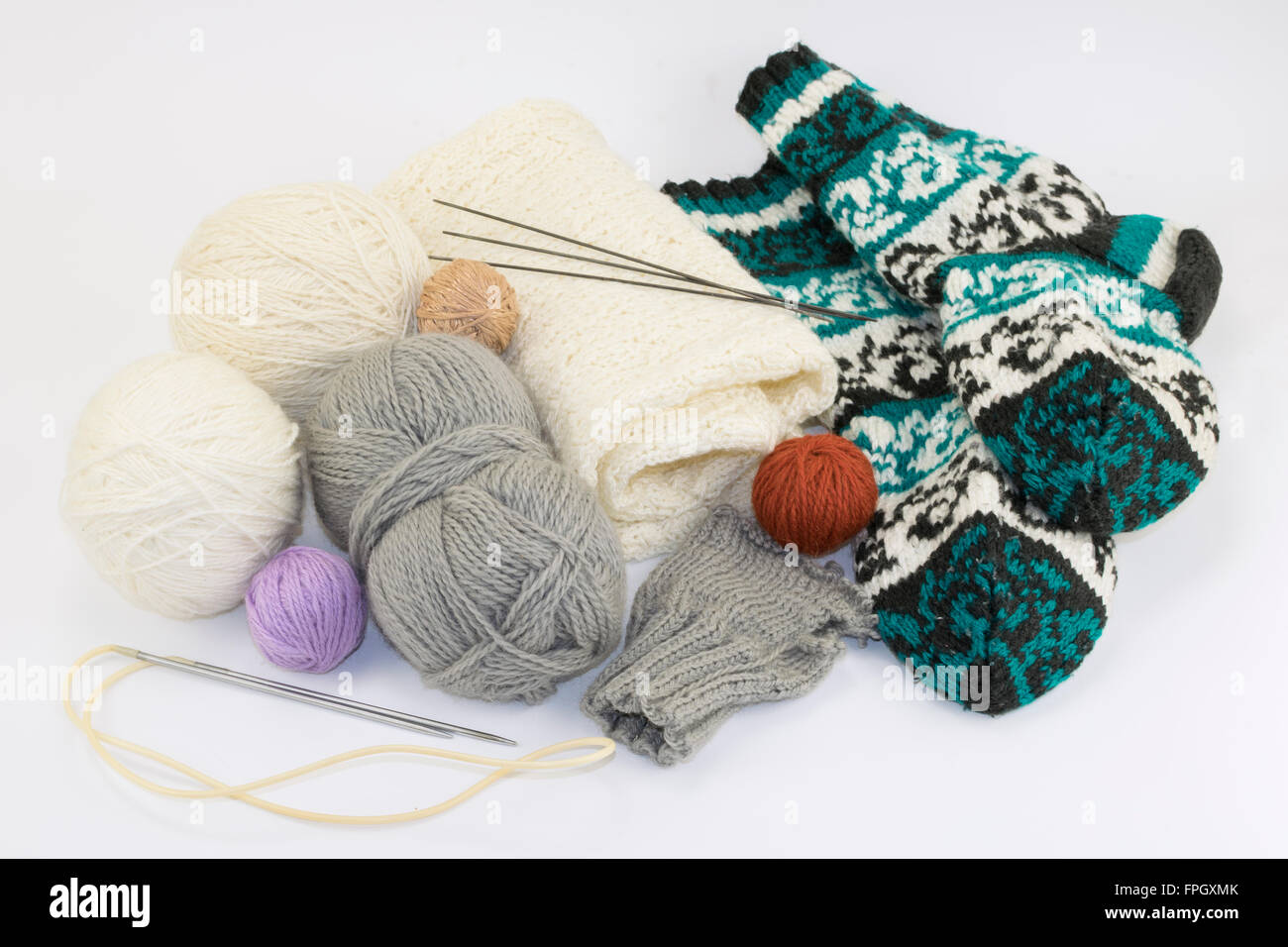 knitting, tools and accessory Stock Photo Alamy