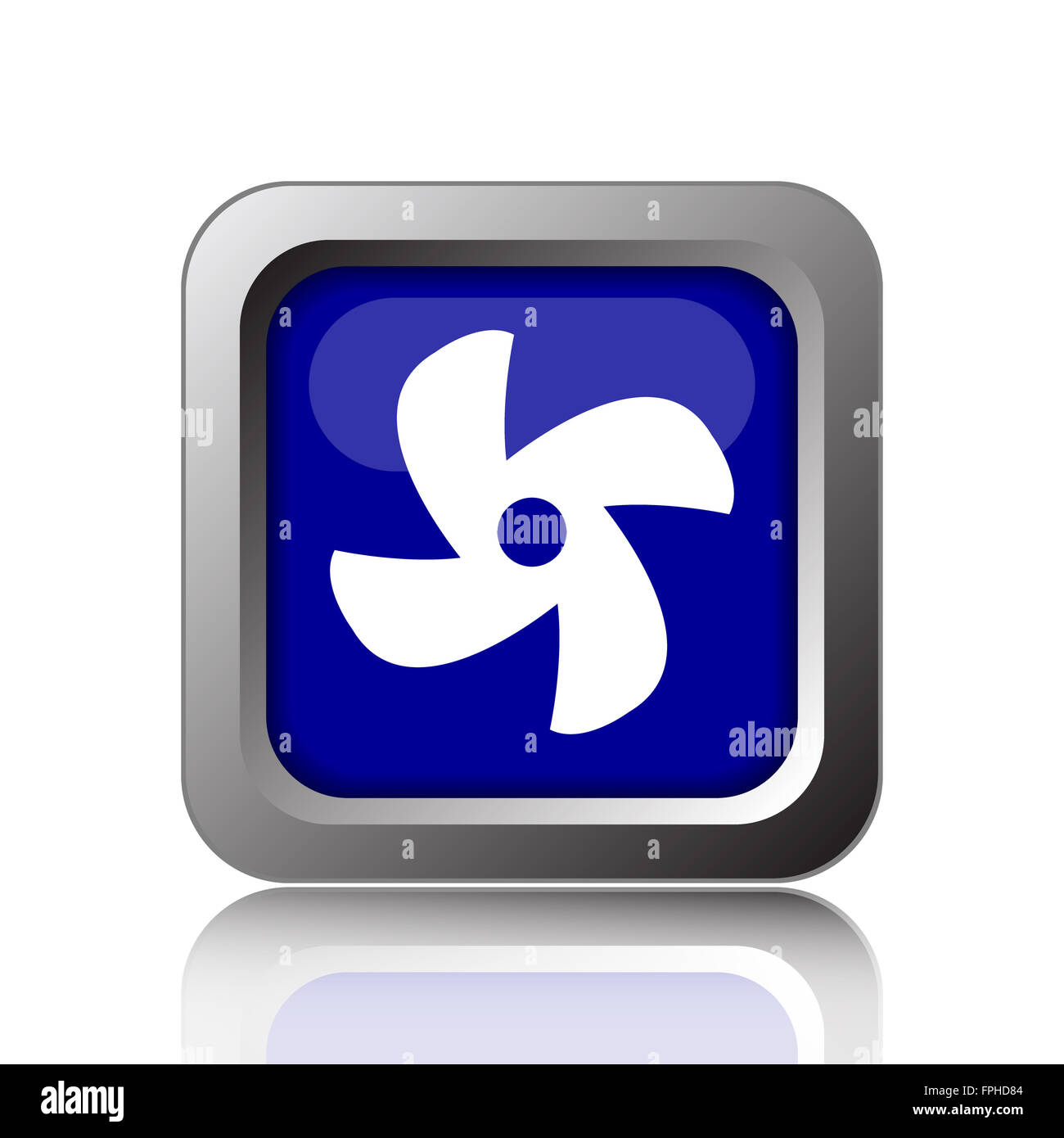 Fan icon. Internet button on white background Stock Photo - Alamy